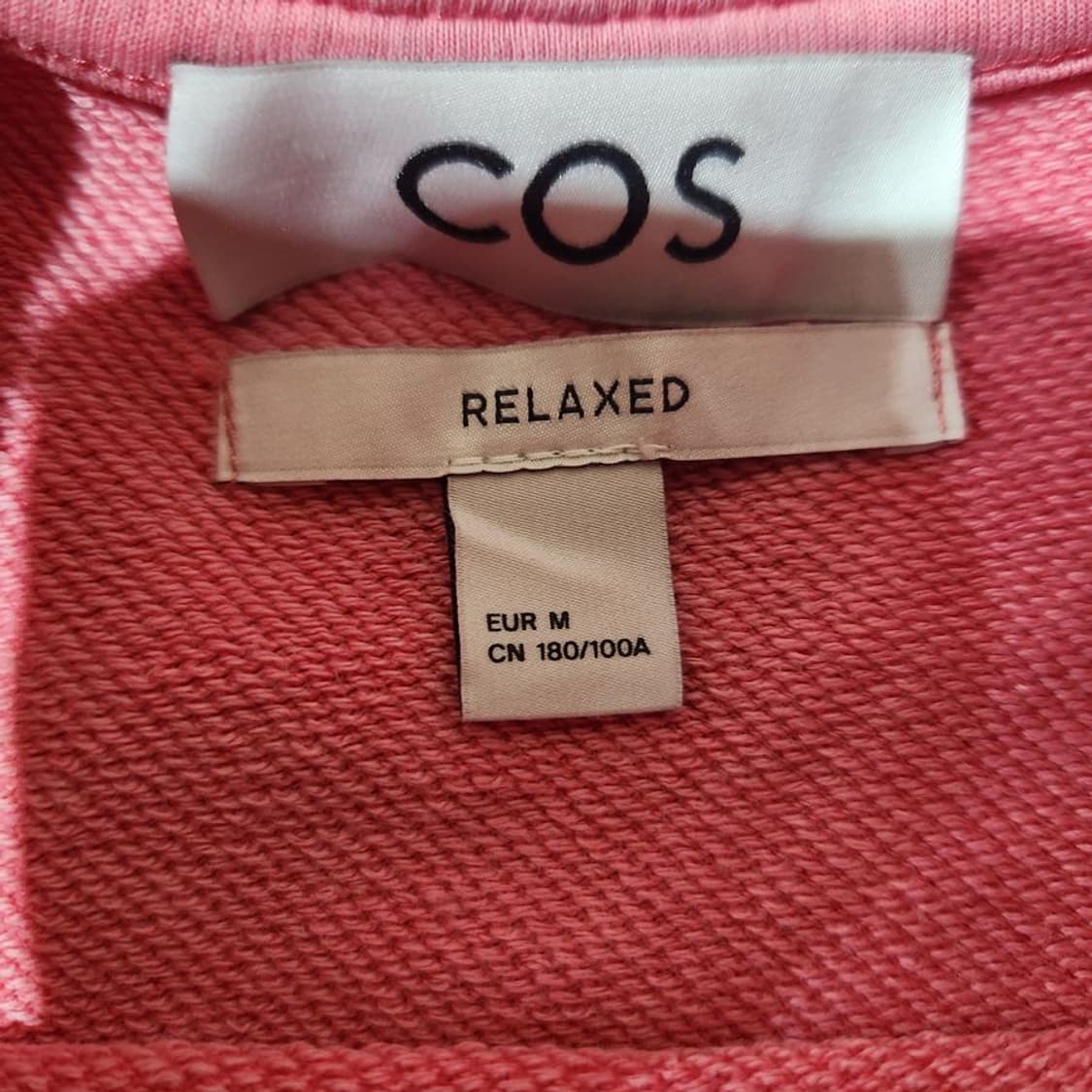 [남M(100)]COS 핑크 오버핏 맨투맨[Y5C-090] 상품이미지6