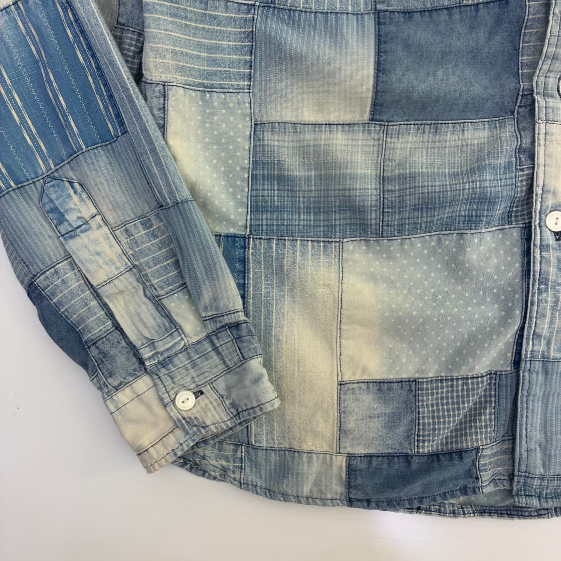 Polo  폴로 랄프로렌 인디고 패치워크 워크 셔츠  상품이미지4