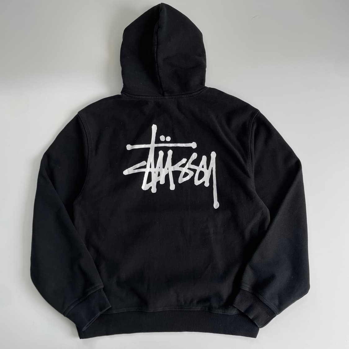 Stussy  스투시 스탁로고 블랙 후드티 상품이미지1