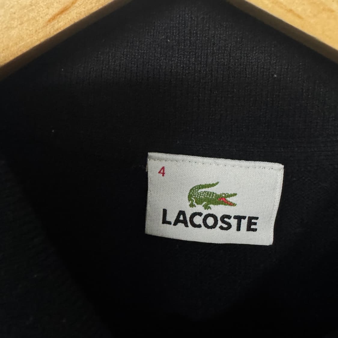 라코스테 로고 울 카라 니트 상품이미지3