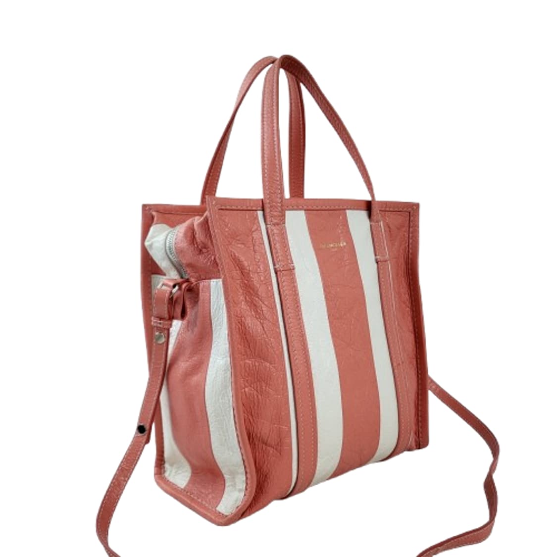 정품 발렌시아가 피칸 스트라이프 바자백 상품이미지2