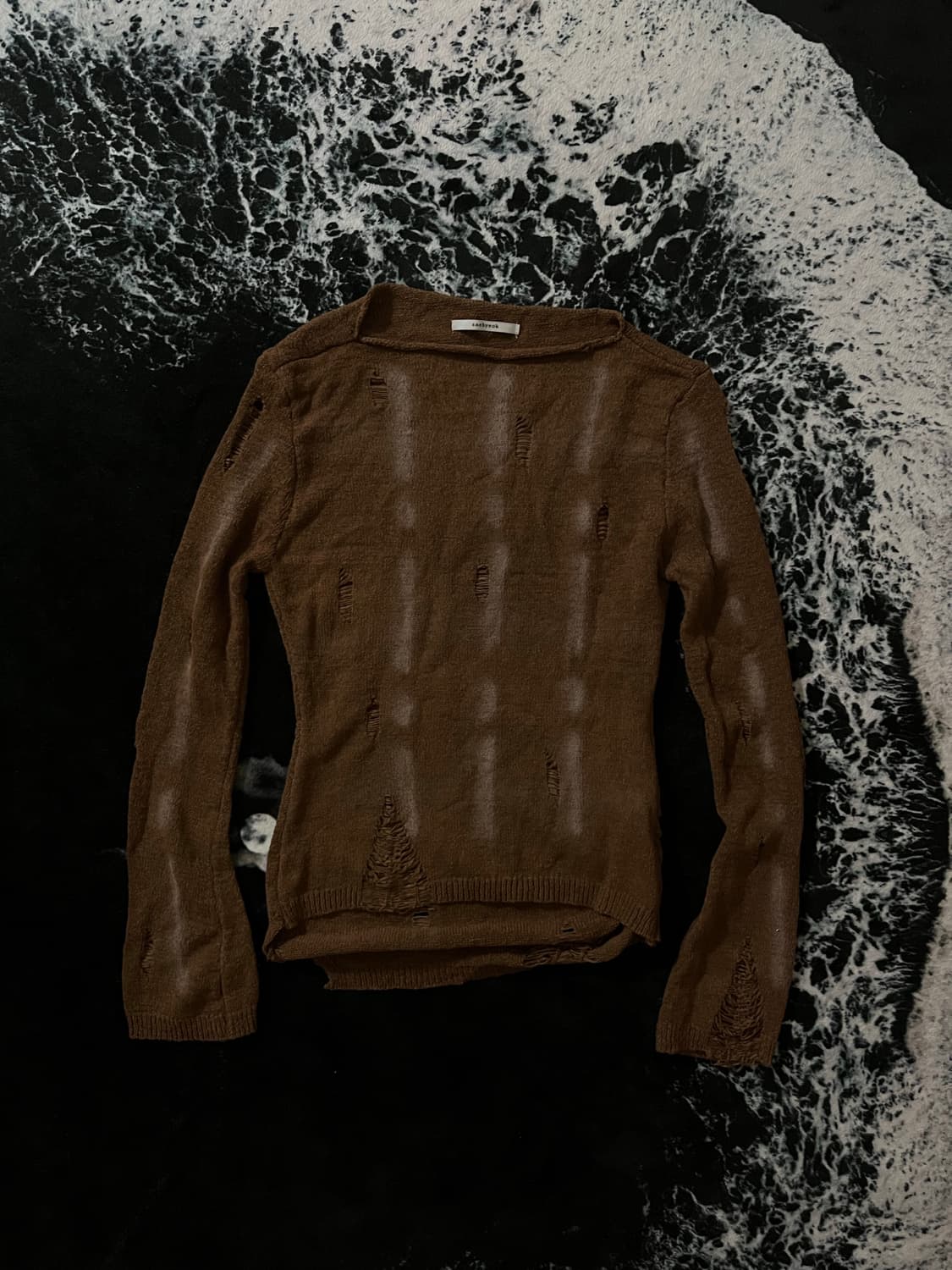 데미지 니트 상품이미지1