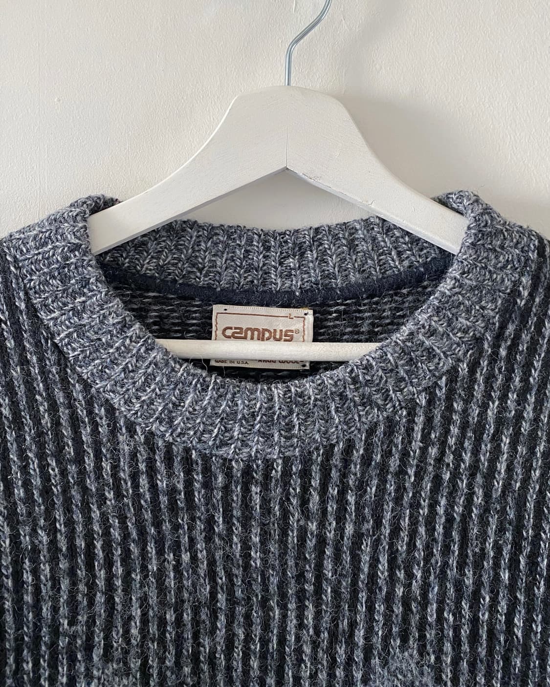 80s 빈티지 CAMPUS 울 니트 스웨터 상품이미지4