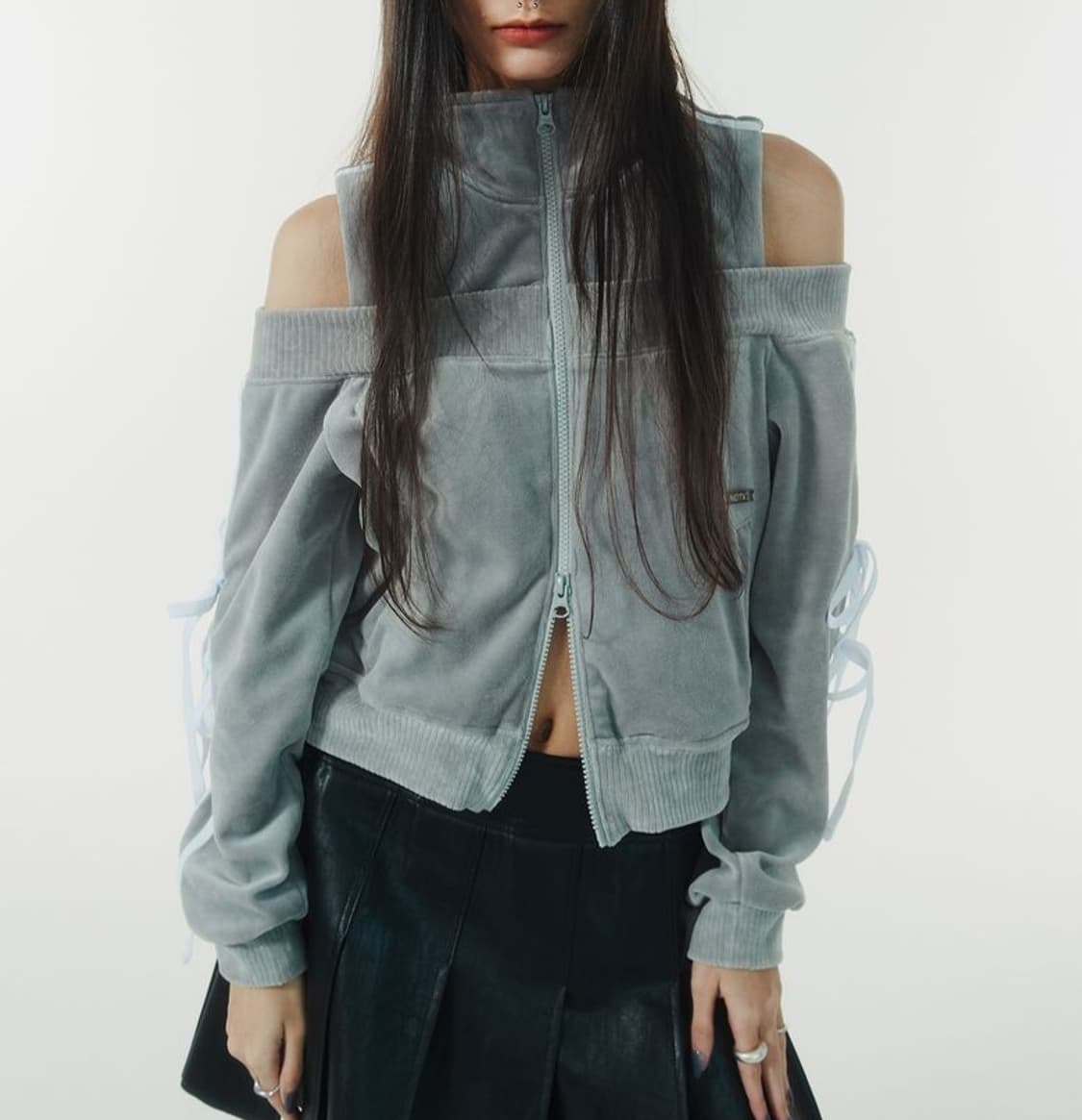 낫노잉 Not knowing 아이브 장원영 벨루아 리본  트랙탑 상품이미지1