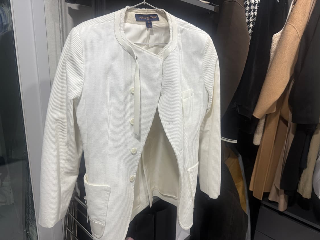 루이비통  코듀로이 레더 블레이저 자켓 38 상품이미지3