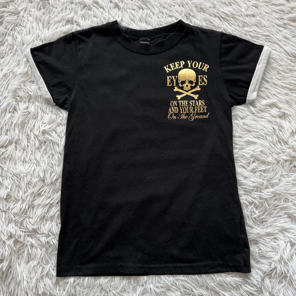 SHORH 일본빈티지 오리엔탈 크롭티 펑크 크롭티 반팔 XS 36 상품이미지2