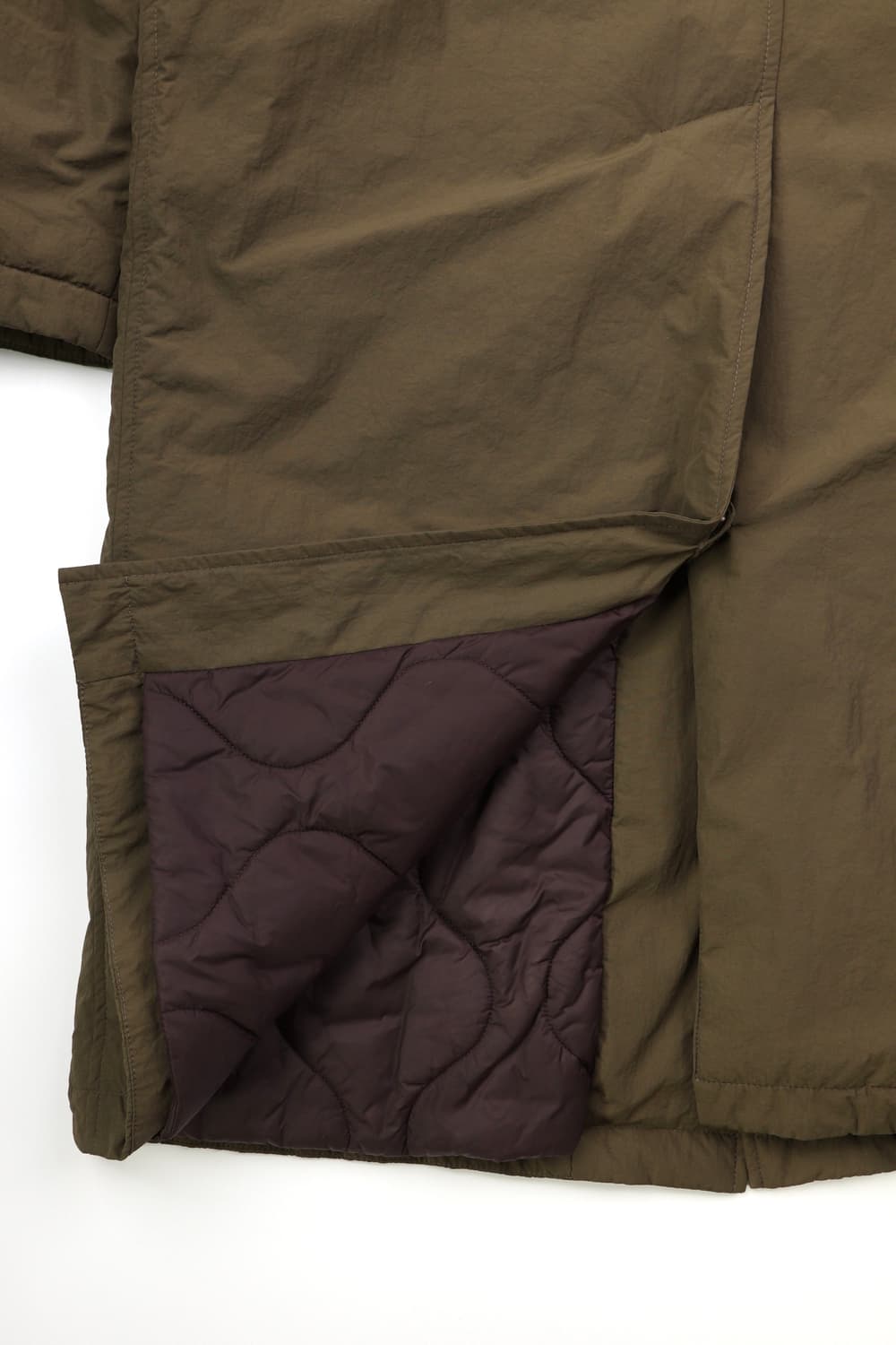 Drake's X Aime leon dore 패디드 코트 올리브카키 상품이미지9