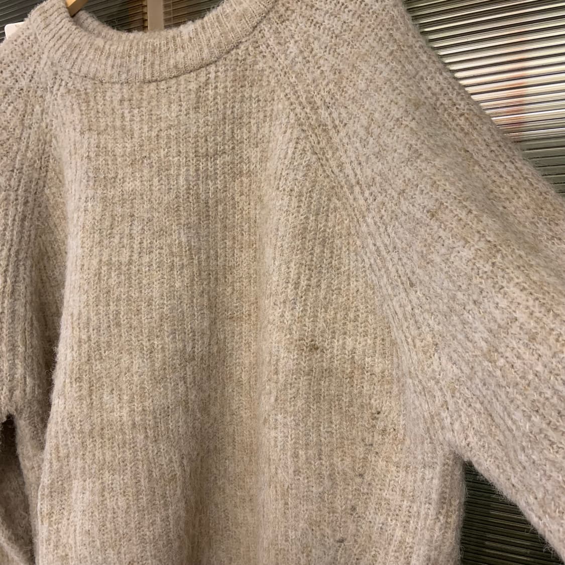 일본 빈티지 베이지 니트 상품이미지3