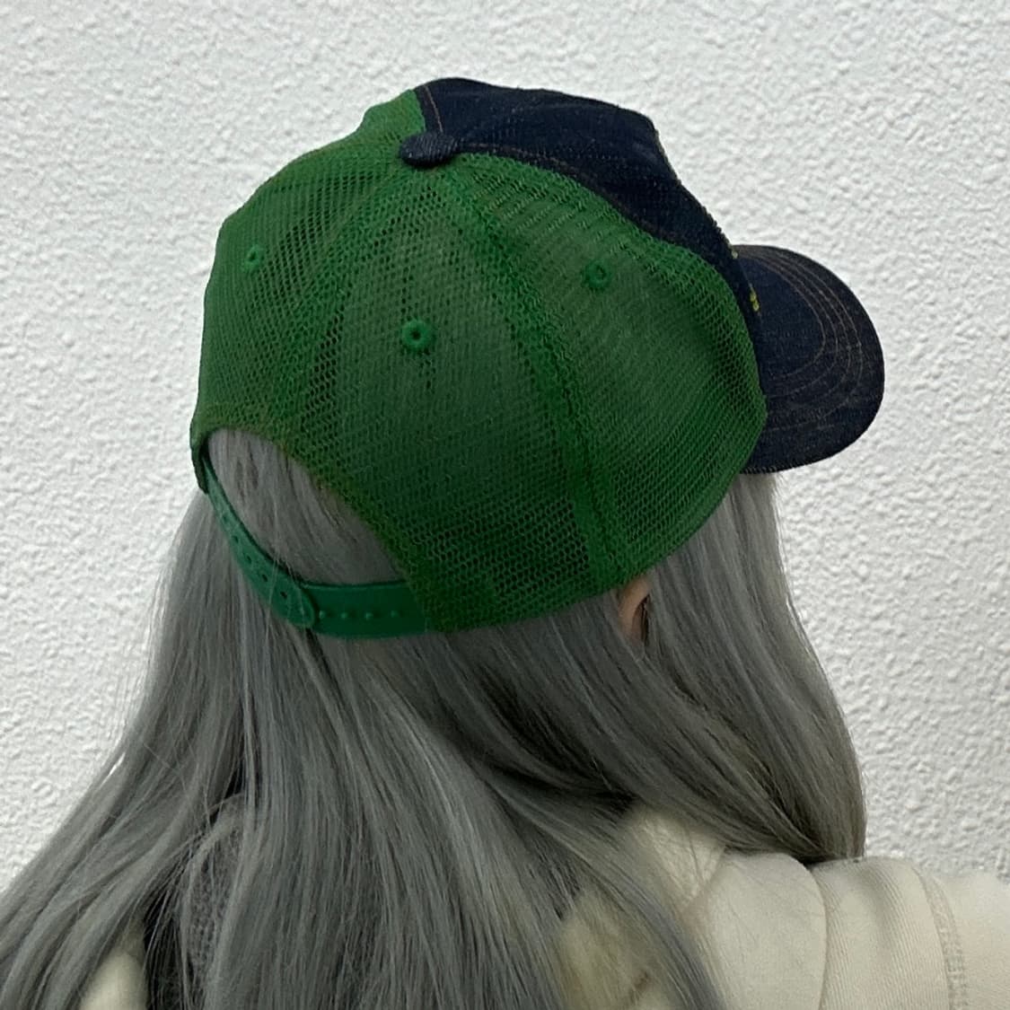 본더치 y2k 레온비즈 데님 볼캡 상품이미지3