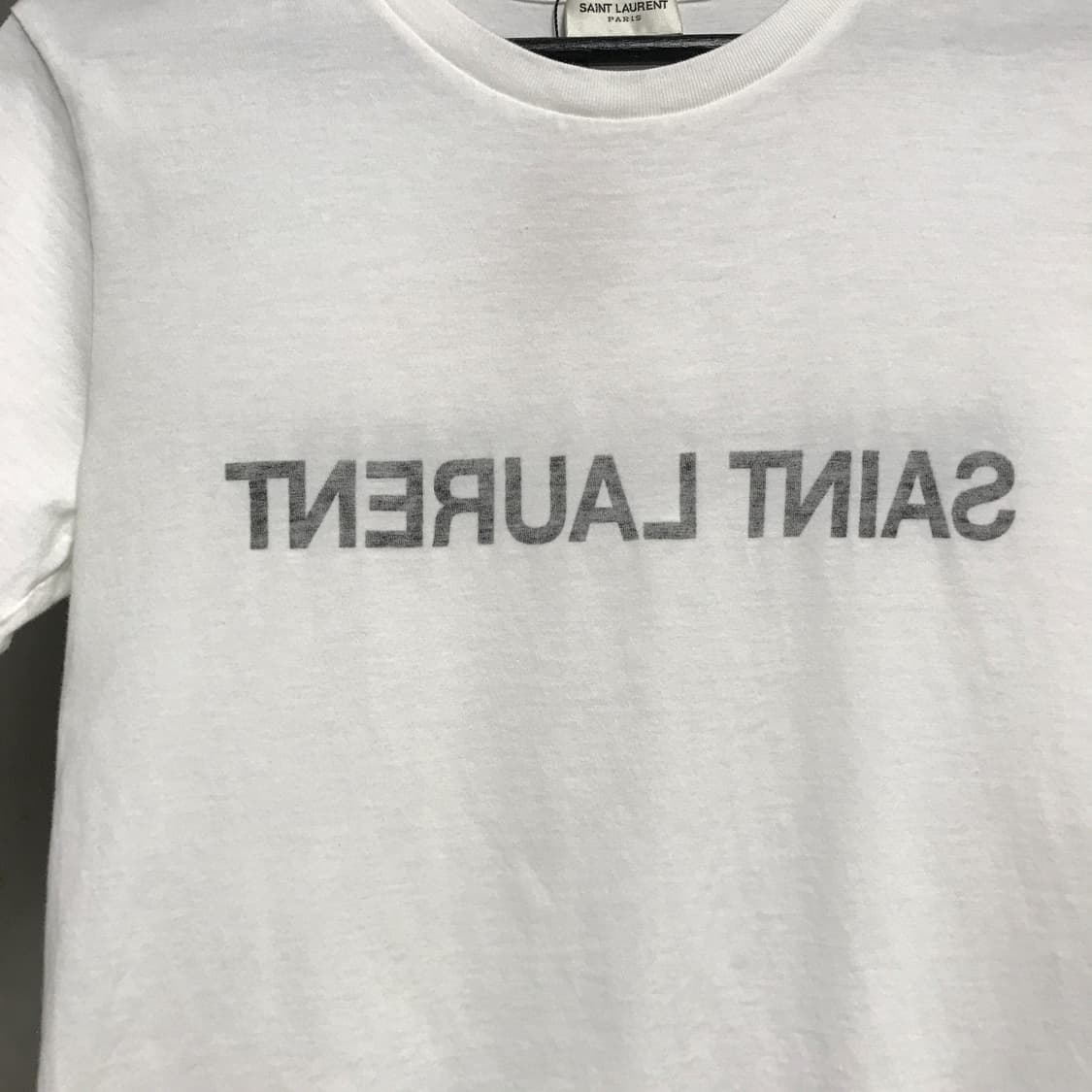YSL 생로랑 화이트 반팔 티셔츠 S(W) 상품이미지4