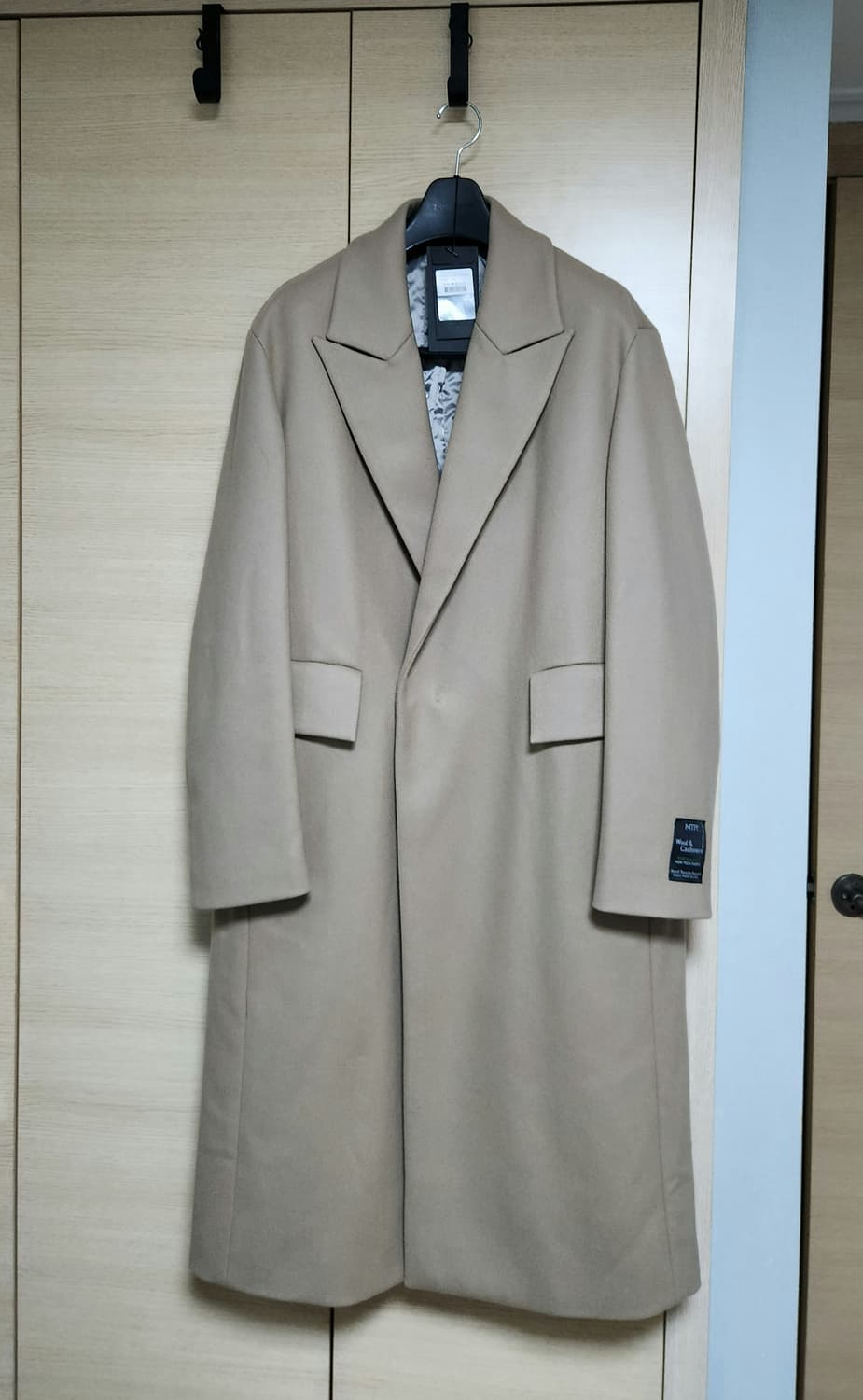 [원가85만/새제품] ZIOSONGZIO 오버사이즈 베이지 MTR코트 ( 상품이미지1