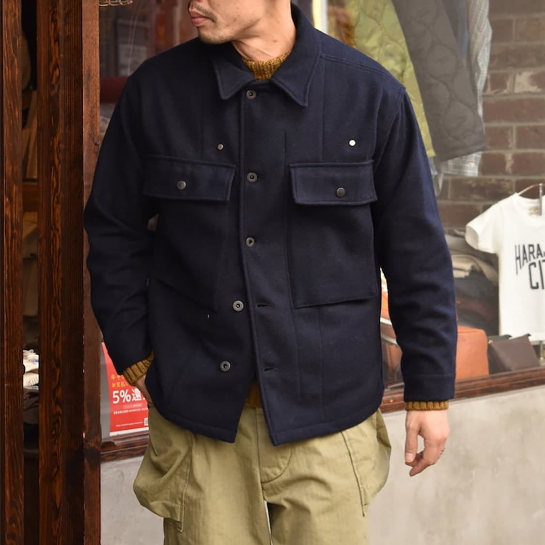 wool fatigue shirt/jacket  상품이미지2