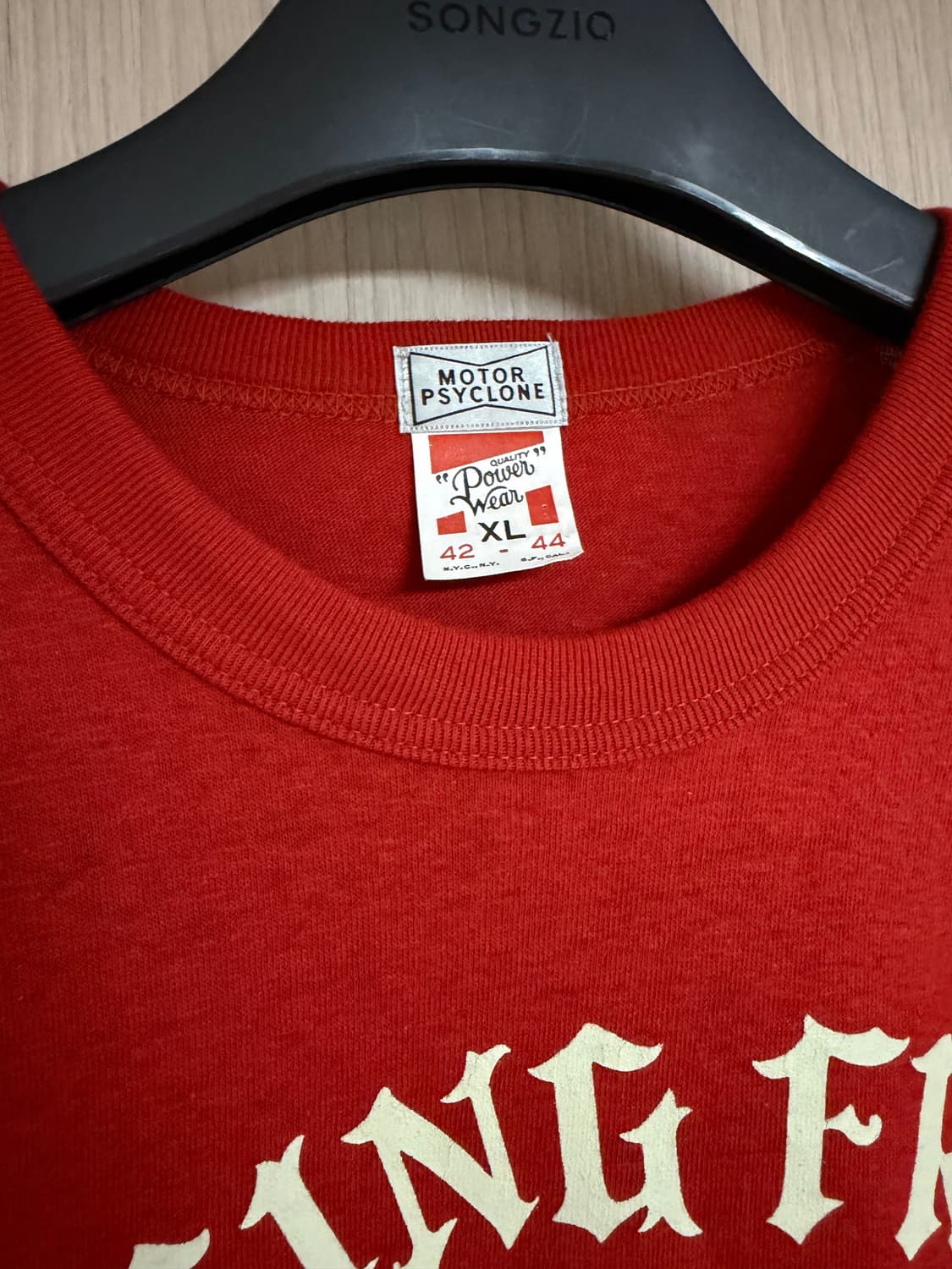 프리휠러스 / rising from hell 티셔츠 레드 / XL 상품이미지3