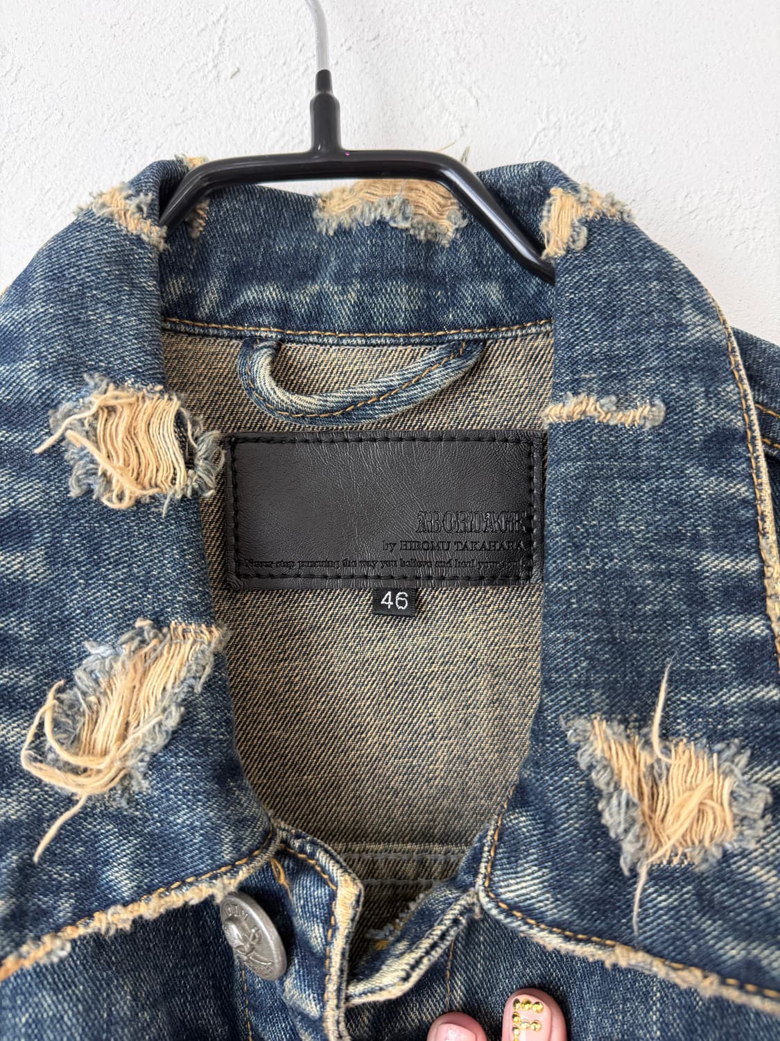 ABORDAGE by 히로무 타카하라 리페어 데님 자켓 상품이미지5