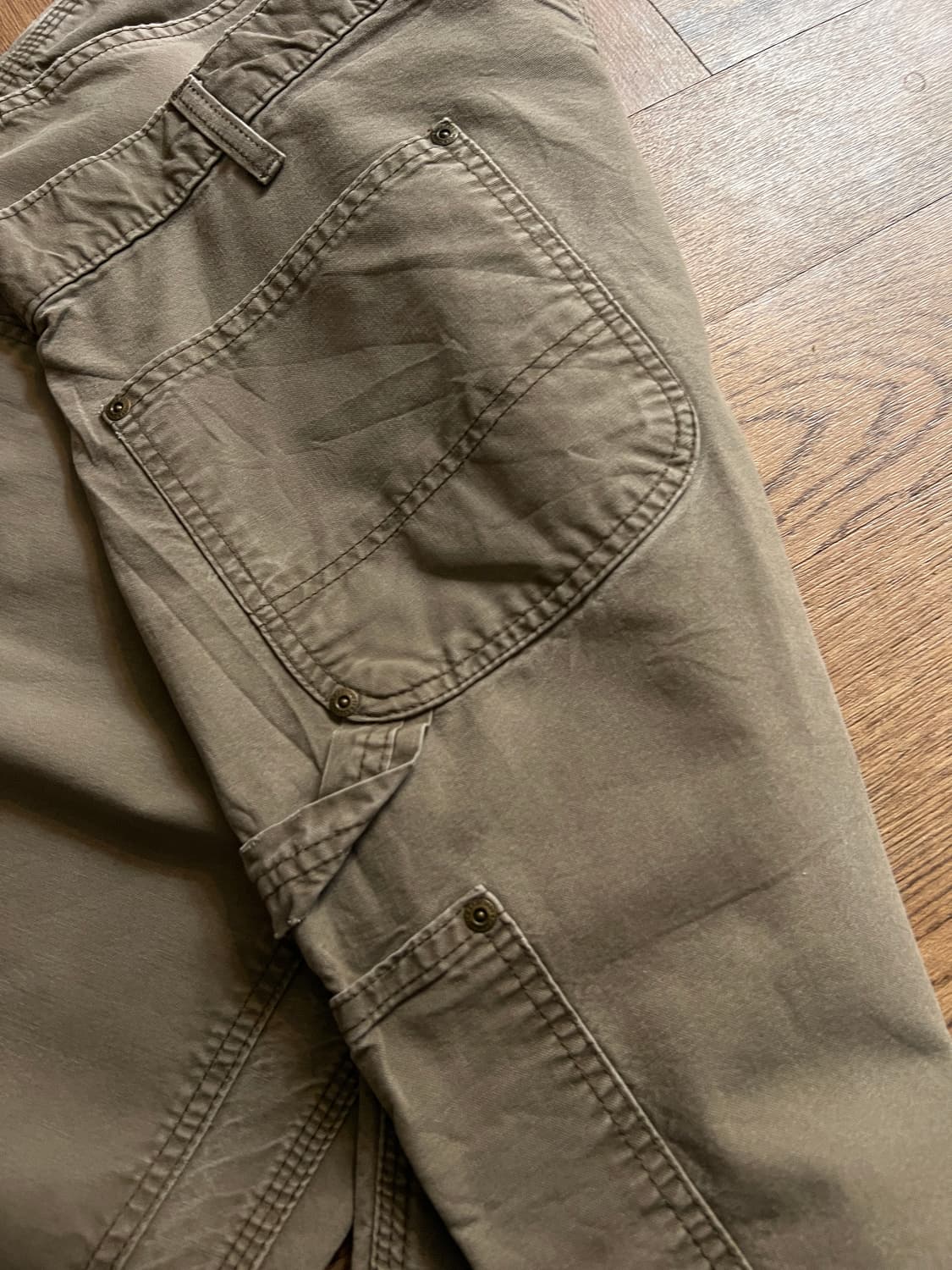 [38]칼하트 USA 덩가리핏 라이트브라운 더블니 워크 팬츠 상품이미지6