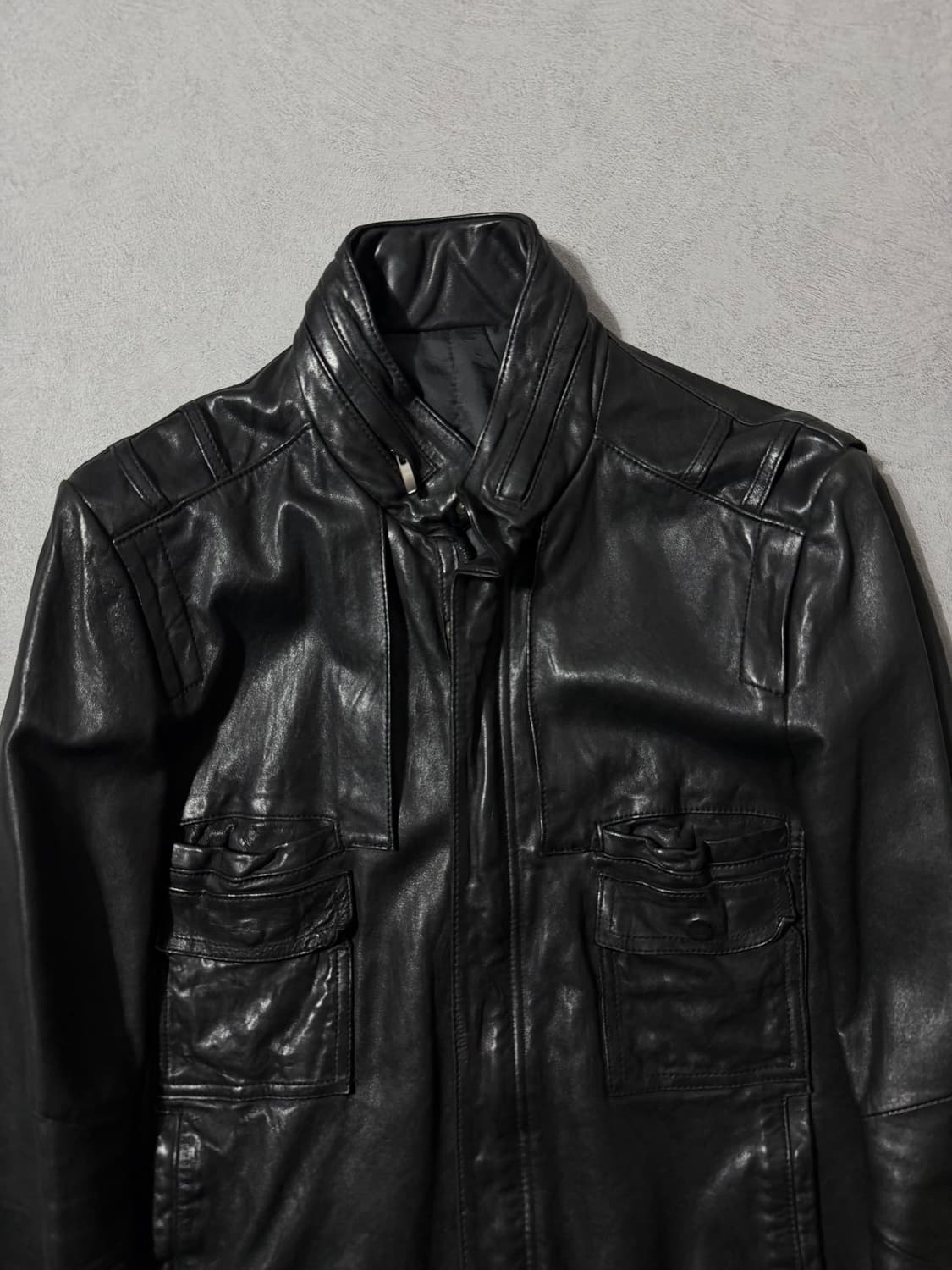 솔리드옴므 멀티포켓 램스킨 자켓 상품이미지3