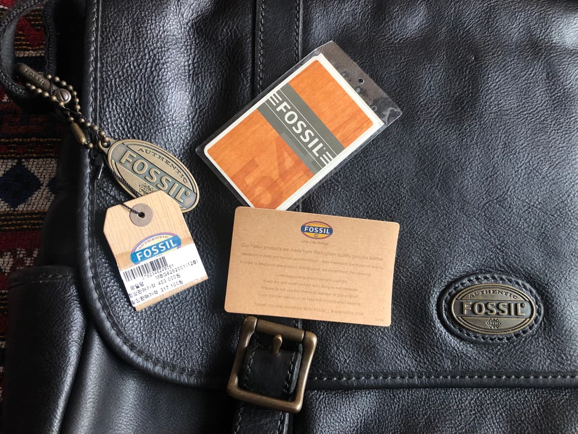 파슬 레더 브리프케이스 블랙  미사용 상품이미지7