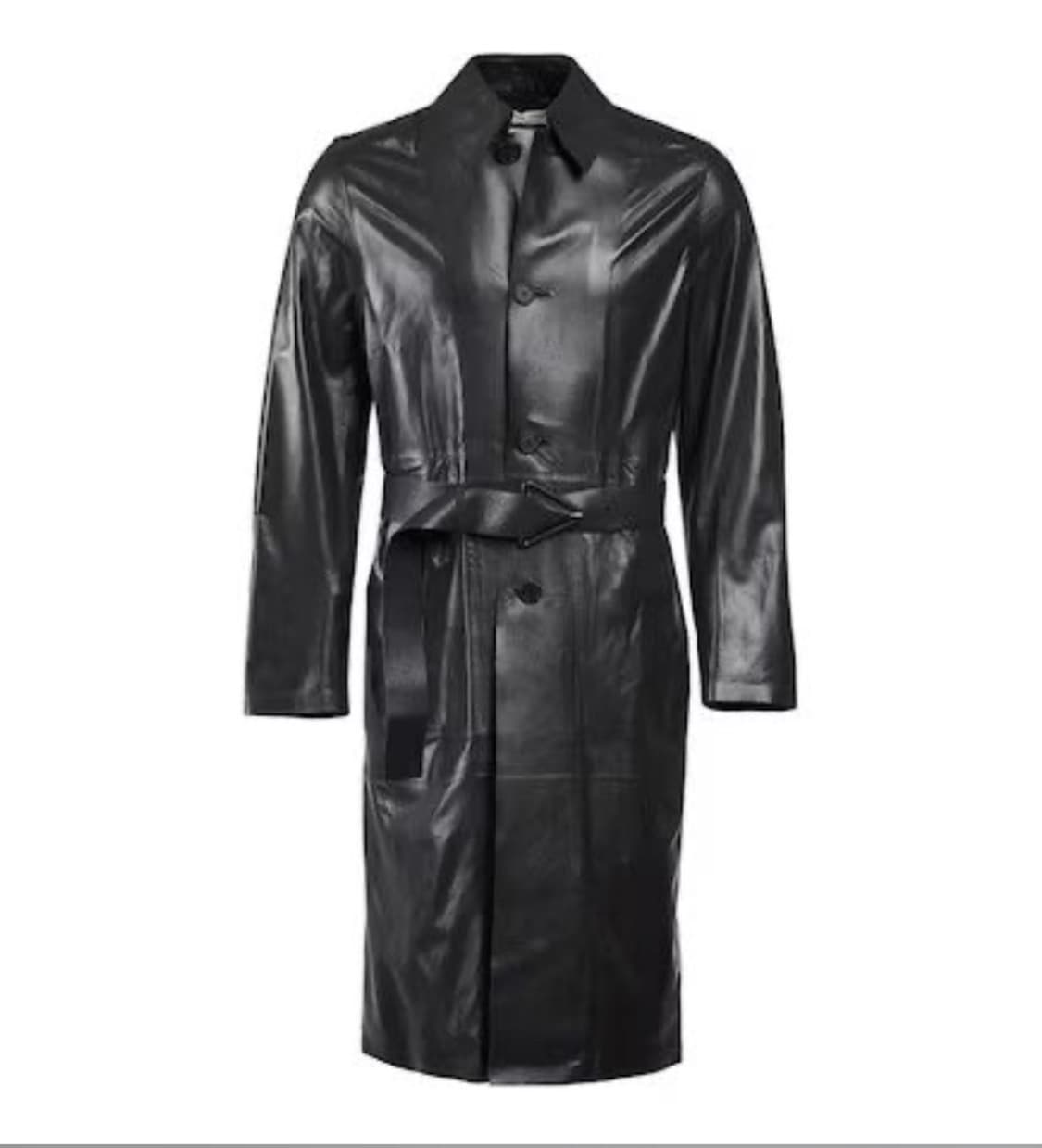 20SS 보테가 베네타 다니엘 리 샤이니 트렌치 레더 코트 상품이미지1