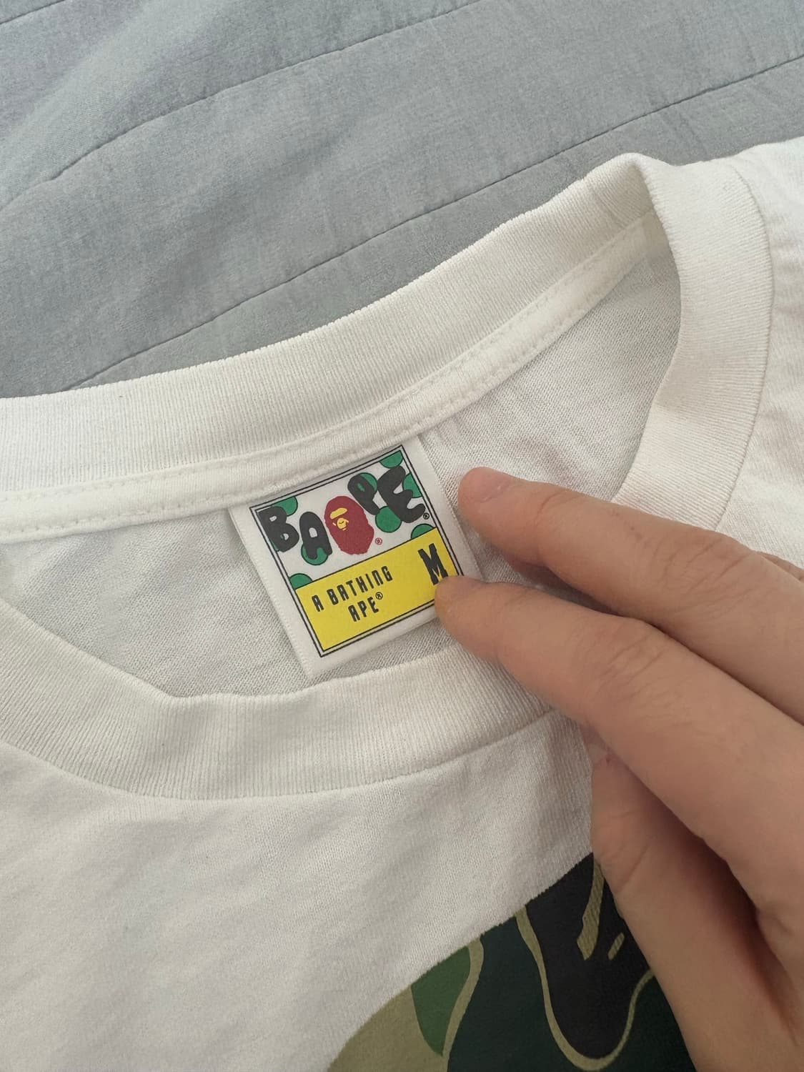 베이프 재팬 빅 에이프 헤드 시티 티셔츠 화이트 M 상품이미지5