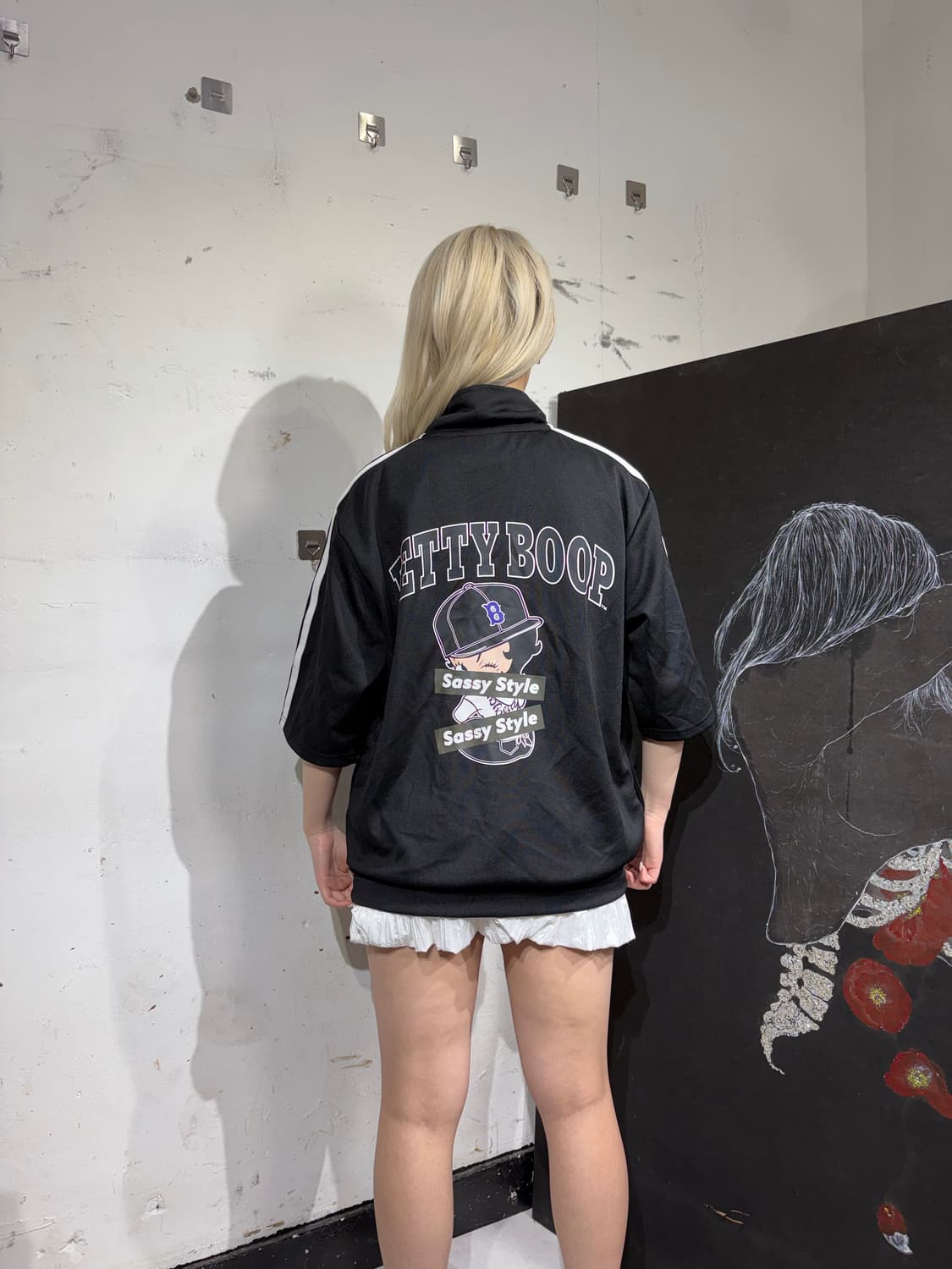 JPN 일본빈티지 베티붑 프린팅 반팔 오버핏 져지  상품이미지4