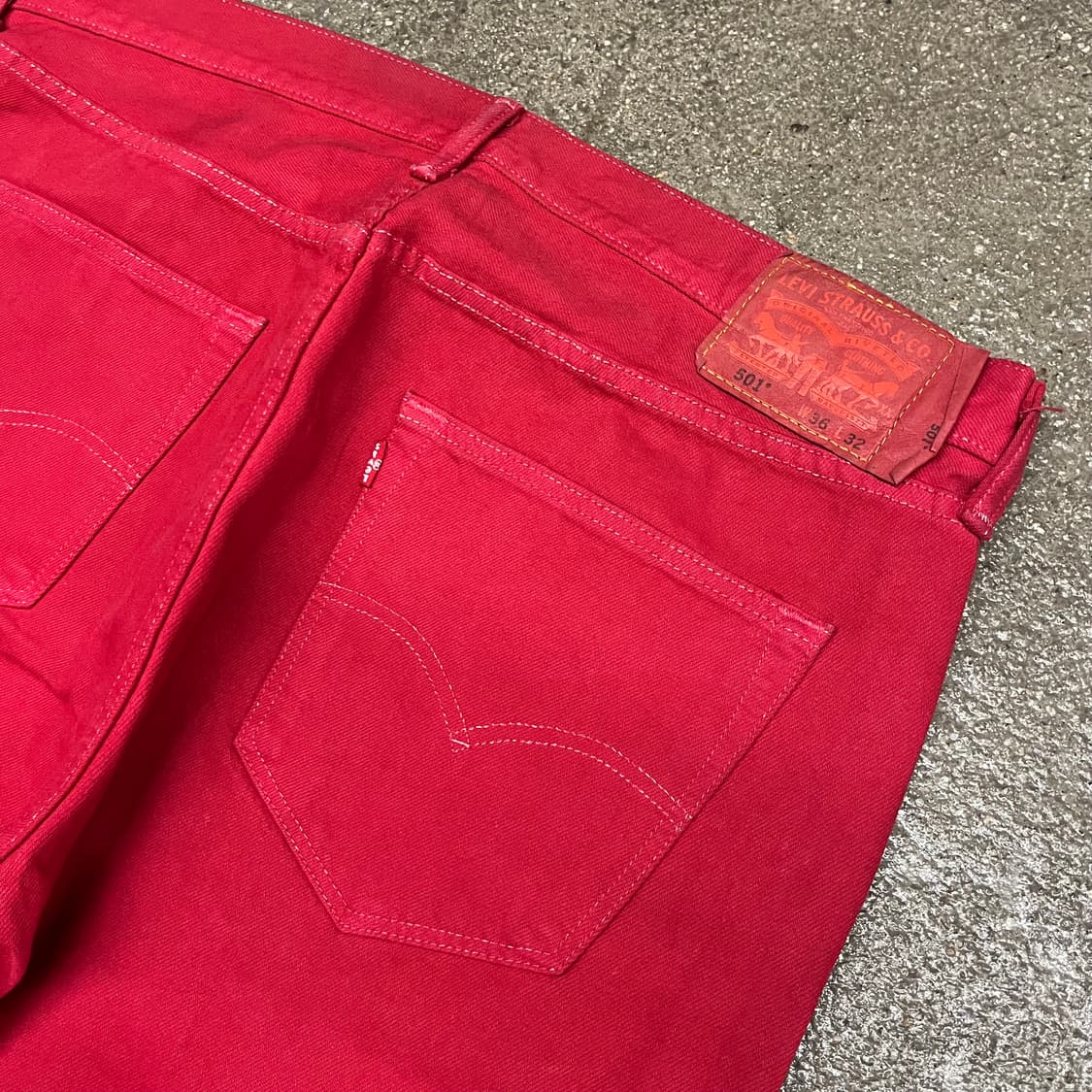 Levis501 레드 컬러진 (38”) 상품이미지4