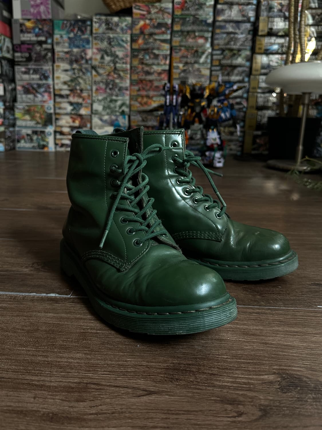 Dr Martens Limited 모노 그린 8홀 부츠 상품이미지3