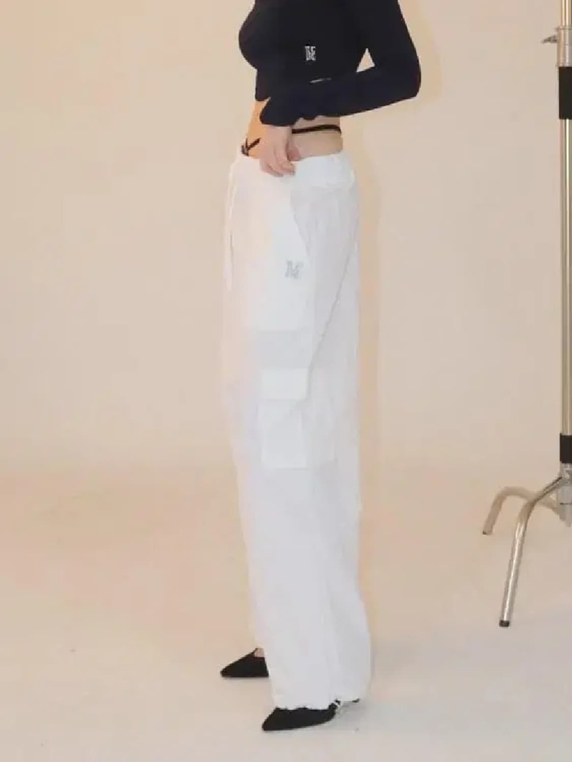 오브이 티유알이 아노락 조거 팬츠 화이트 상품이미지1