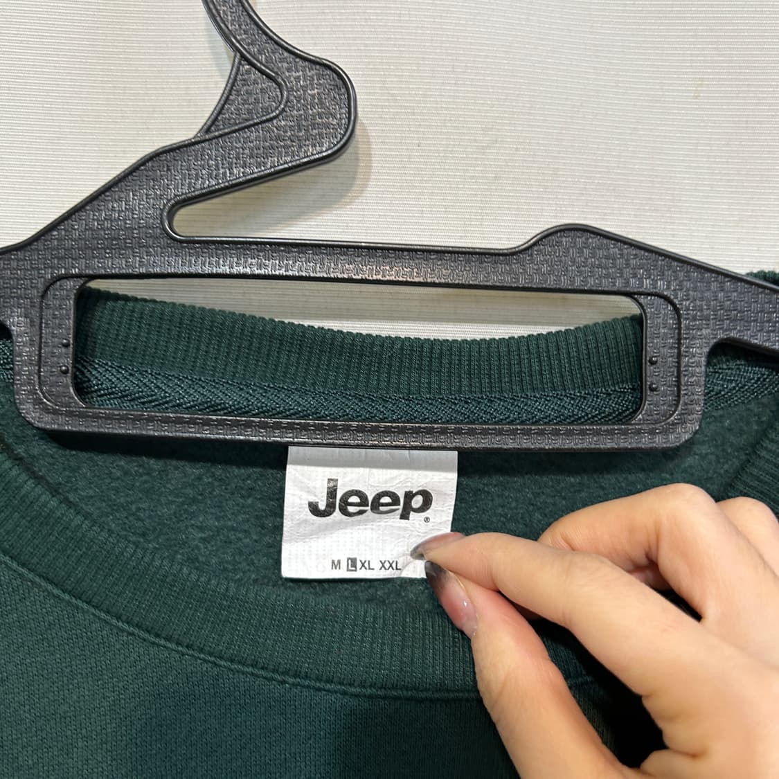 지프 남성 기모 맨투맨 100 상품이미지2