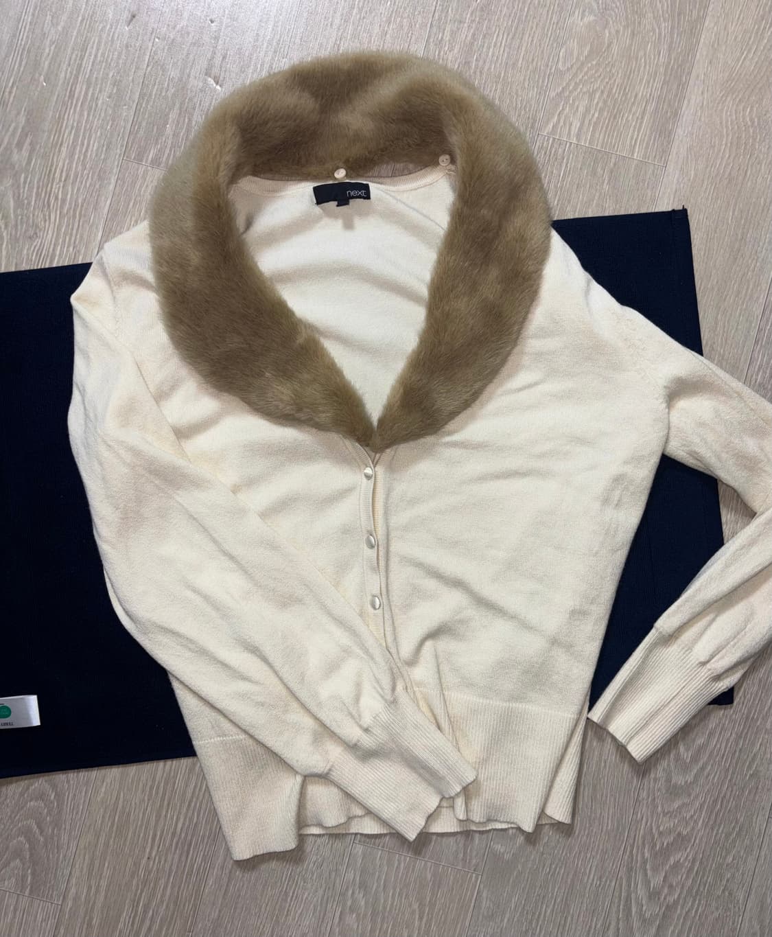 모리걸 퍼카라 가디건 상품이미지1