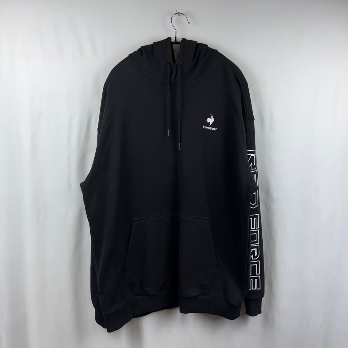 (2XL) 르꼬끄 레드포스 프린팅 후드 티 블랙 상품이미지2