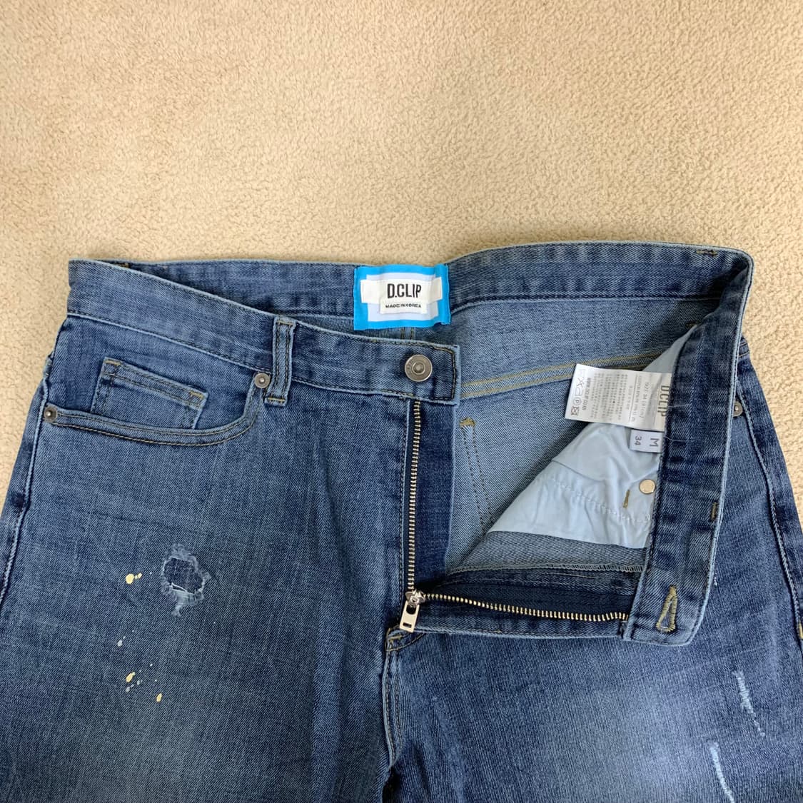 디클립 테이퍼드진 데님팬츠(34사이즈) 슬림진 상품이미지7