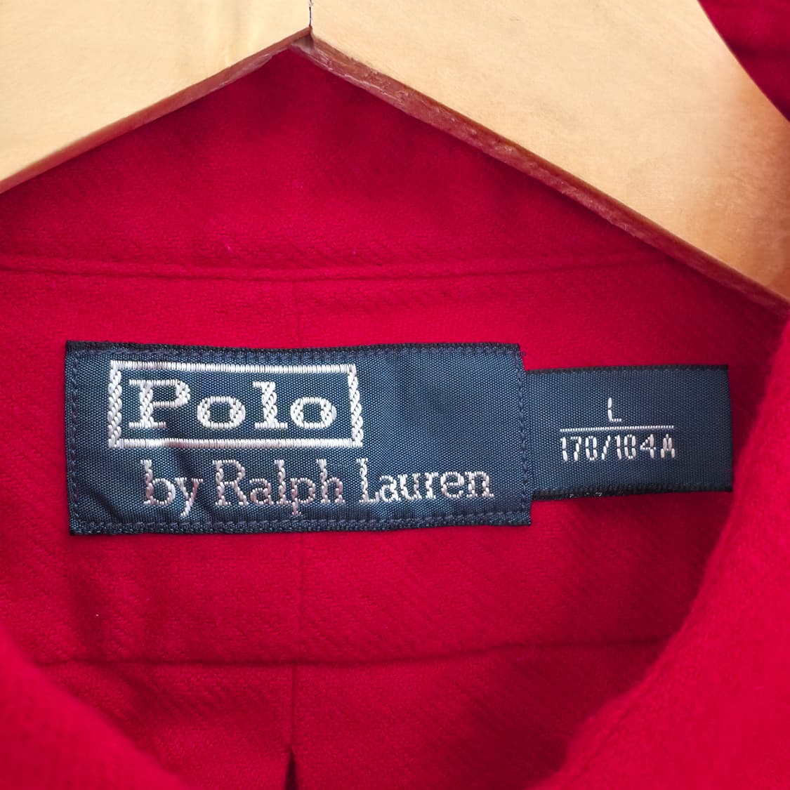 [L] 폴로 랄프로렌 코튼 레드 셔츠 상품이미지4