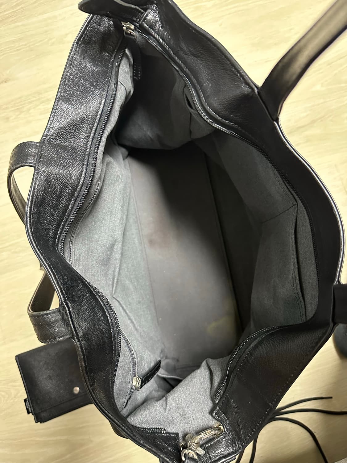 PORTER 요시다 포터 레더 토트백 블랙 상품이미지4