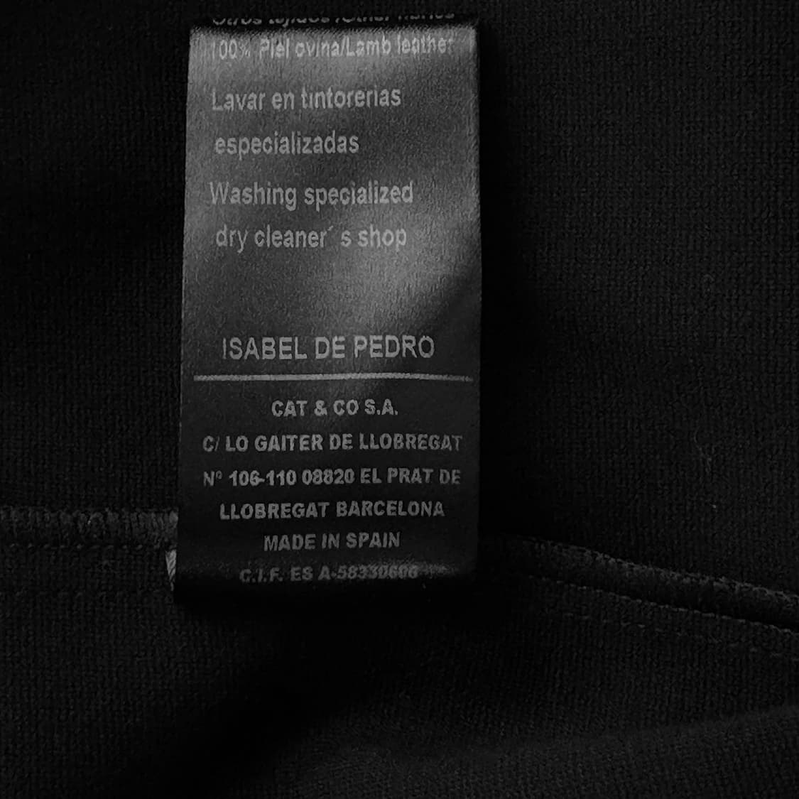 ISABEL DE PEDRO 레더 블록 롱 가디건 상품이미지6