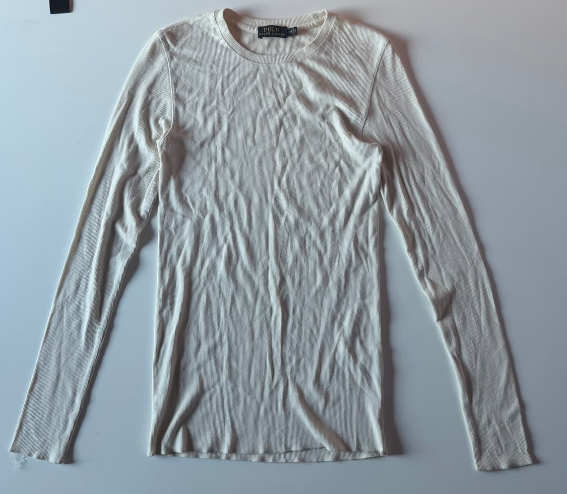 폴로 랄프로렌 골지 긴팔 티셔츠 여성 S ~ M 상품이미지1