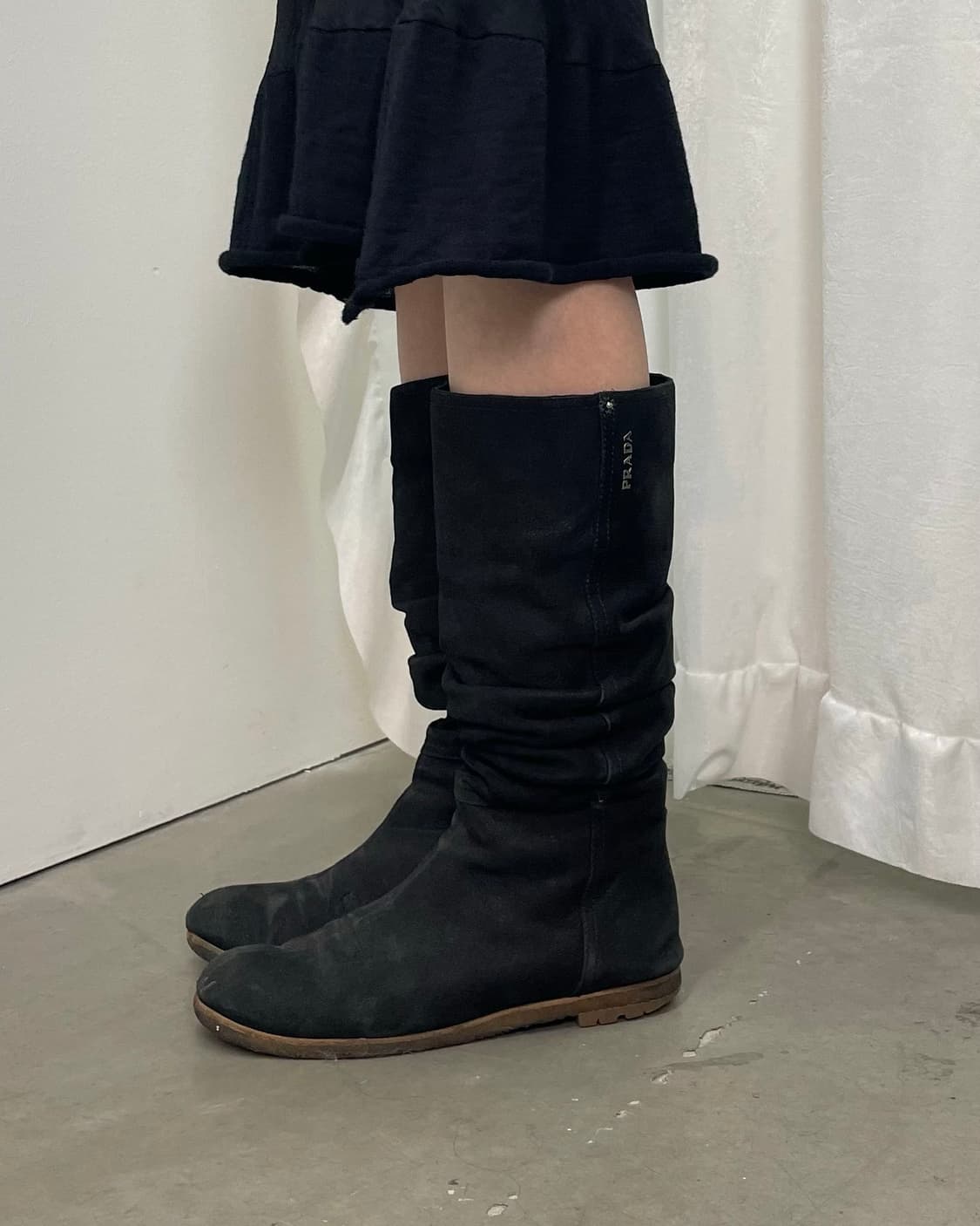 PRADA 셔링 부츠 상품이미지1