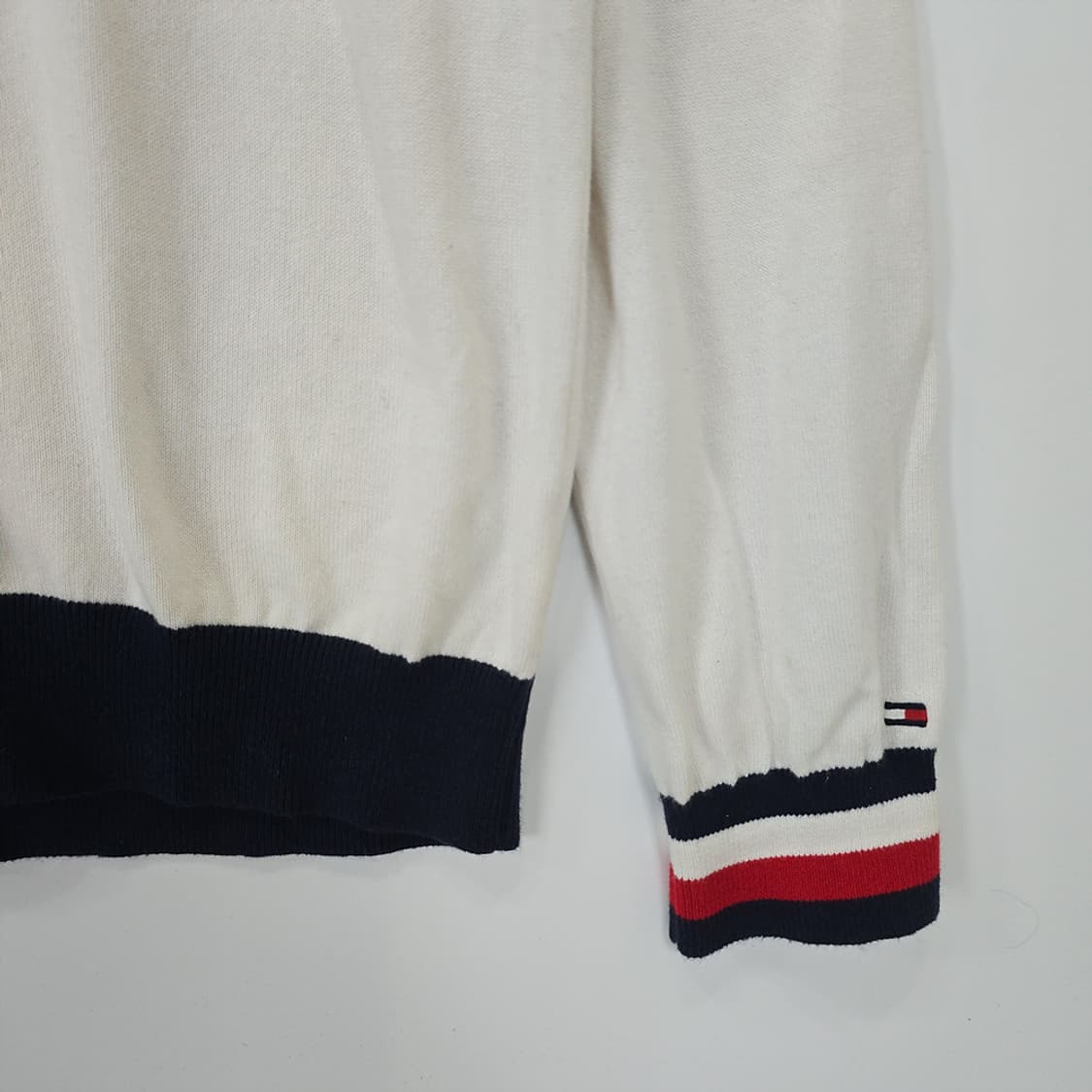 남성 타미힐피거 Tommy Hilfiger 컬러블럭 니트 스웨터 L 상품이미지3