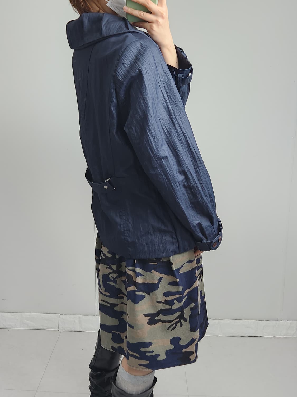 셔링 바람막이 자켓 상품이미지4