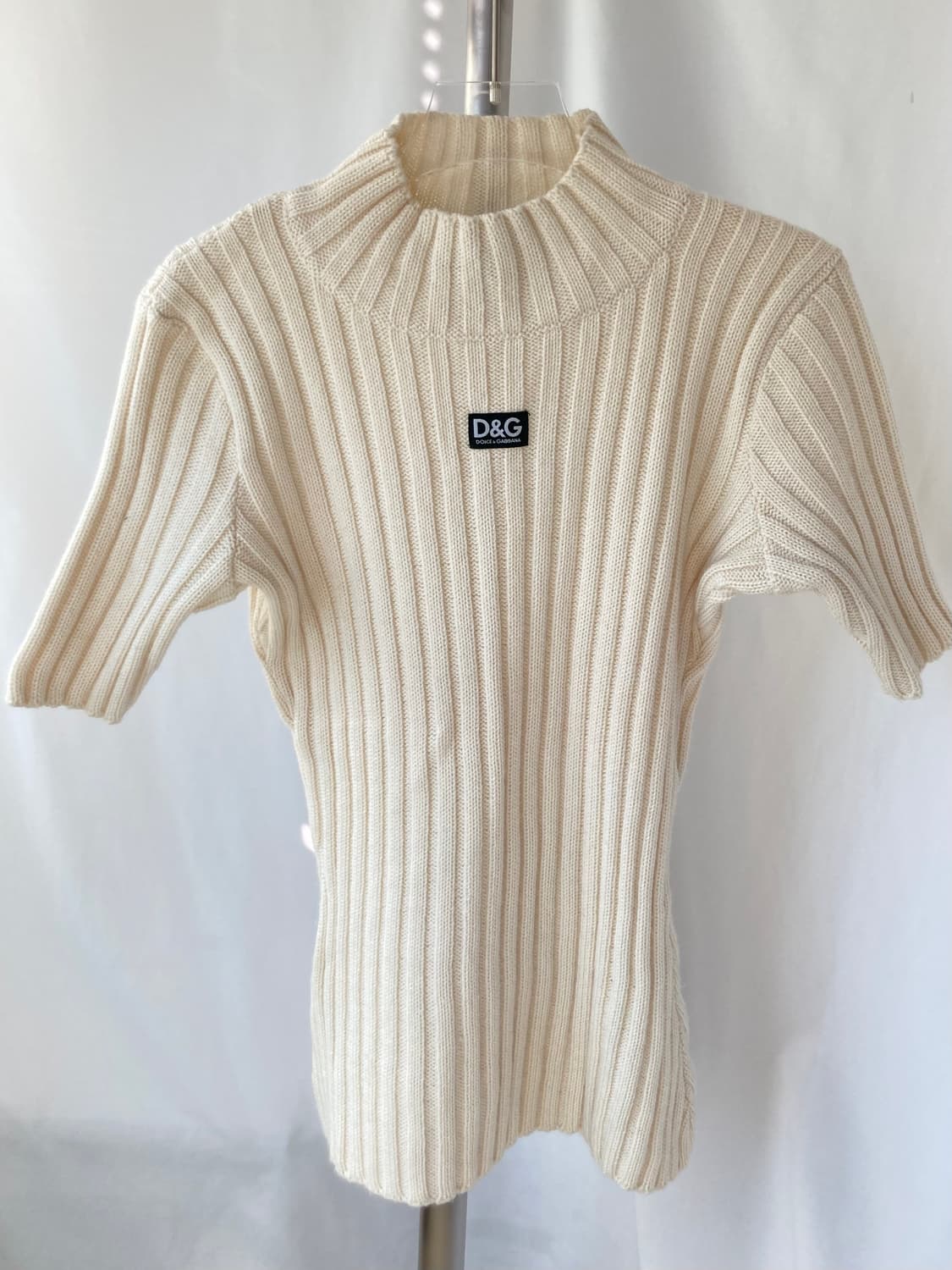 거의새것) 돌체앤가바나 반팔 여성니트 아이보리 상품이미지1