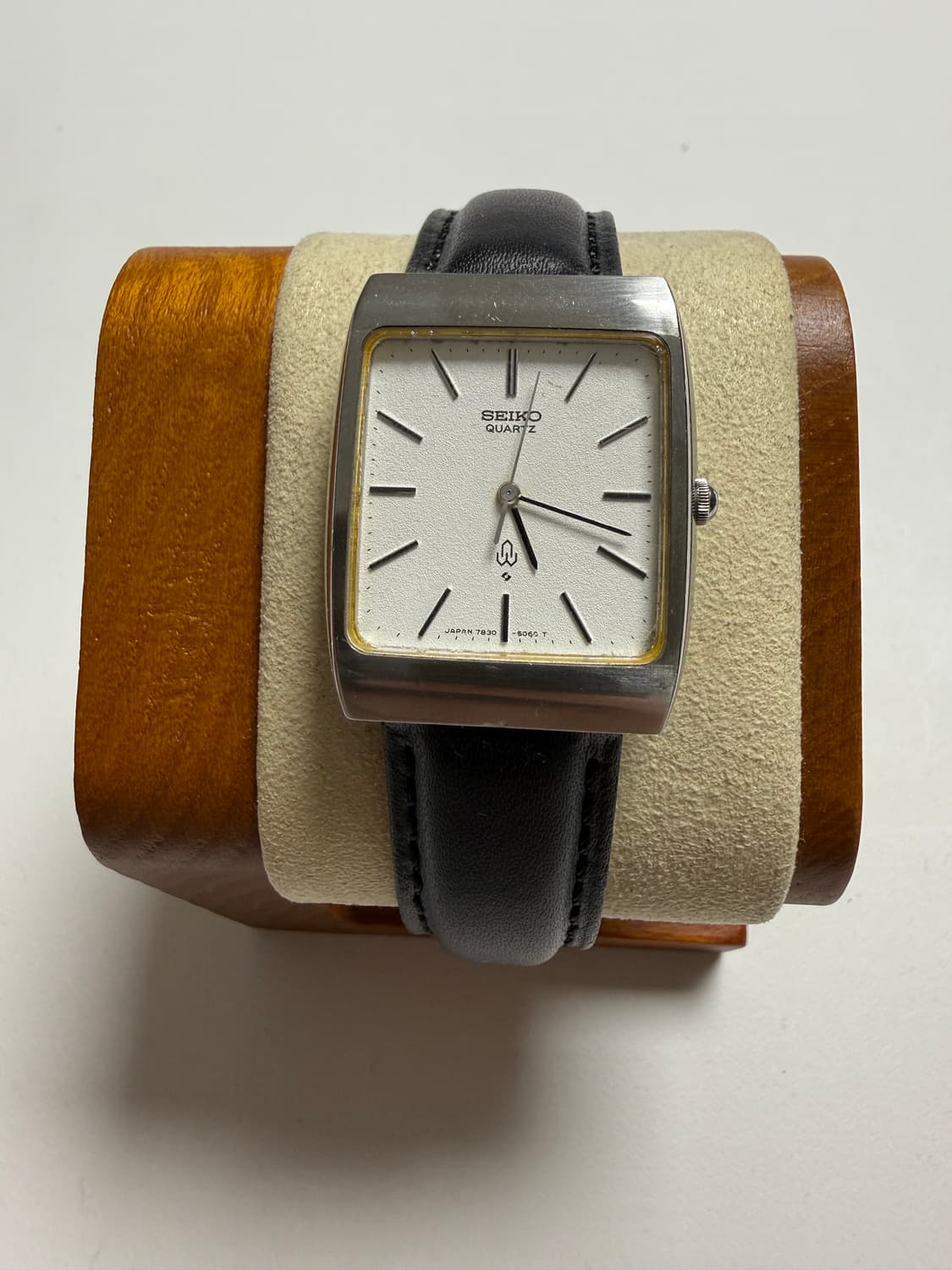 세이코 Seiko 쿼츠 스퀘어 블랙 상품이미지2