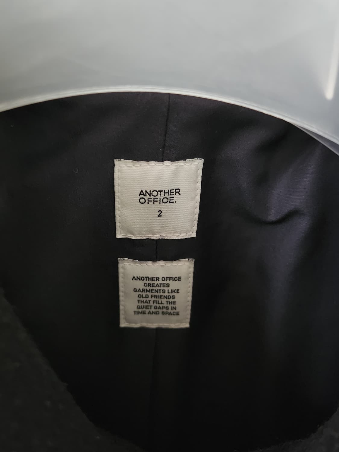 25AW 어나더오피스 발마칸 네이비 2사이즈 상품이미지2