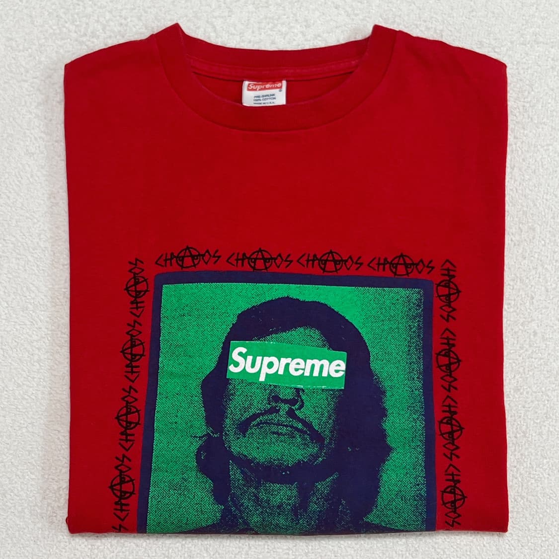 슈프림 08AW Charles Bronson 티셔츠 레드 상품이미지4