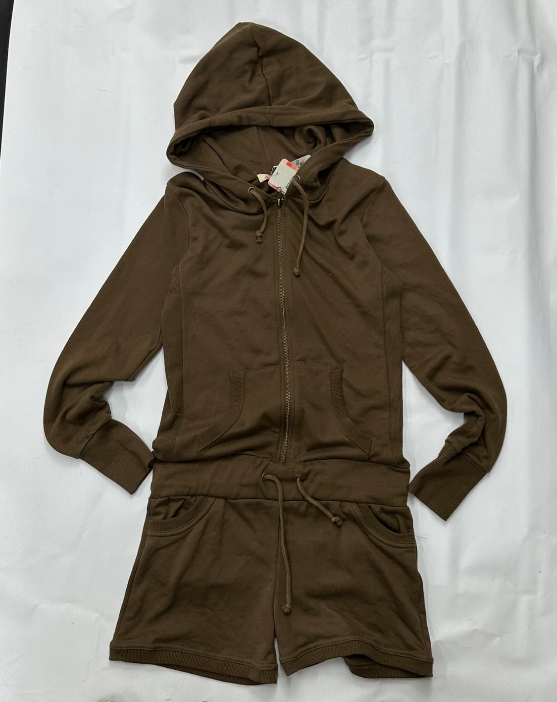 🤎브라운 후드 점프수트🤎 트레이닝 러블리 y2k 레어템  상품이미지2