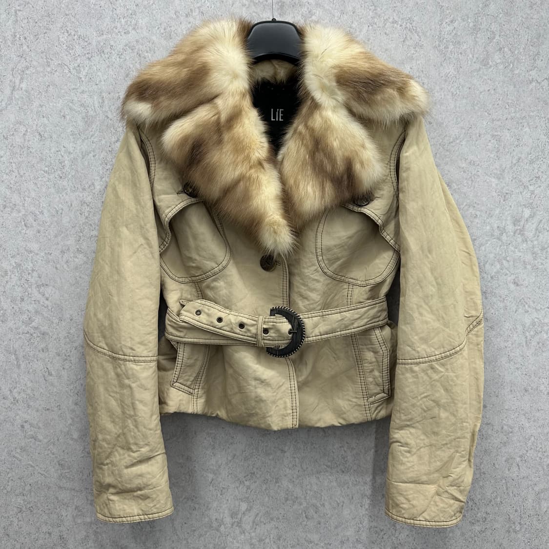 85 여자 y2k 여자 카라 퍼 자켓 상품이미지1