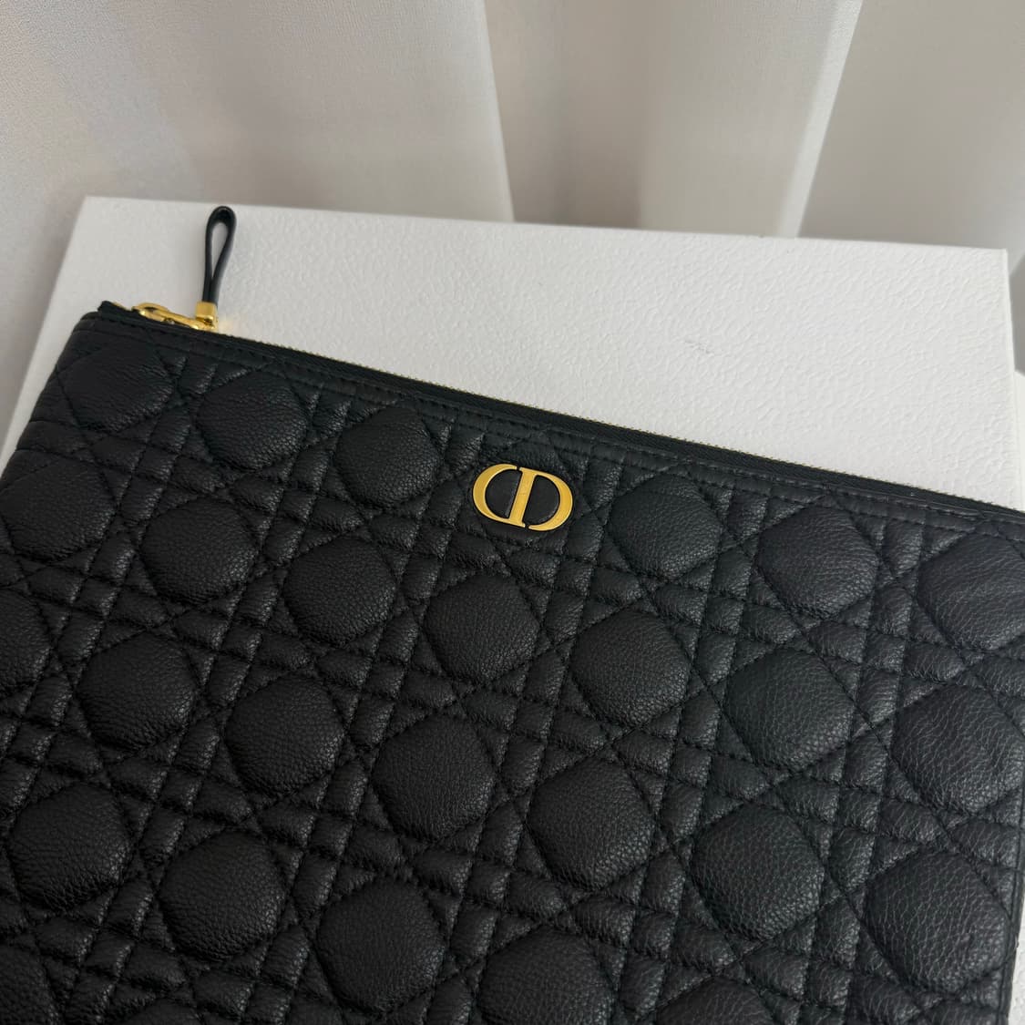 [정품] 디올 카로 라지 클러치백 블랙 상품이미지3