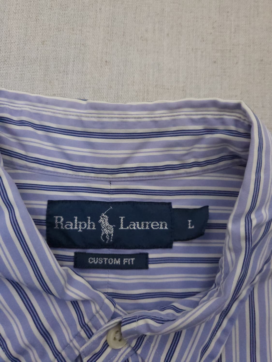 폴로 랄프로렌 스트라이프 반팔 셔츠 L 상품이미지3