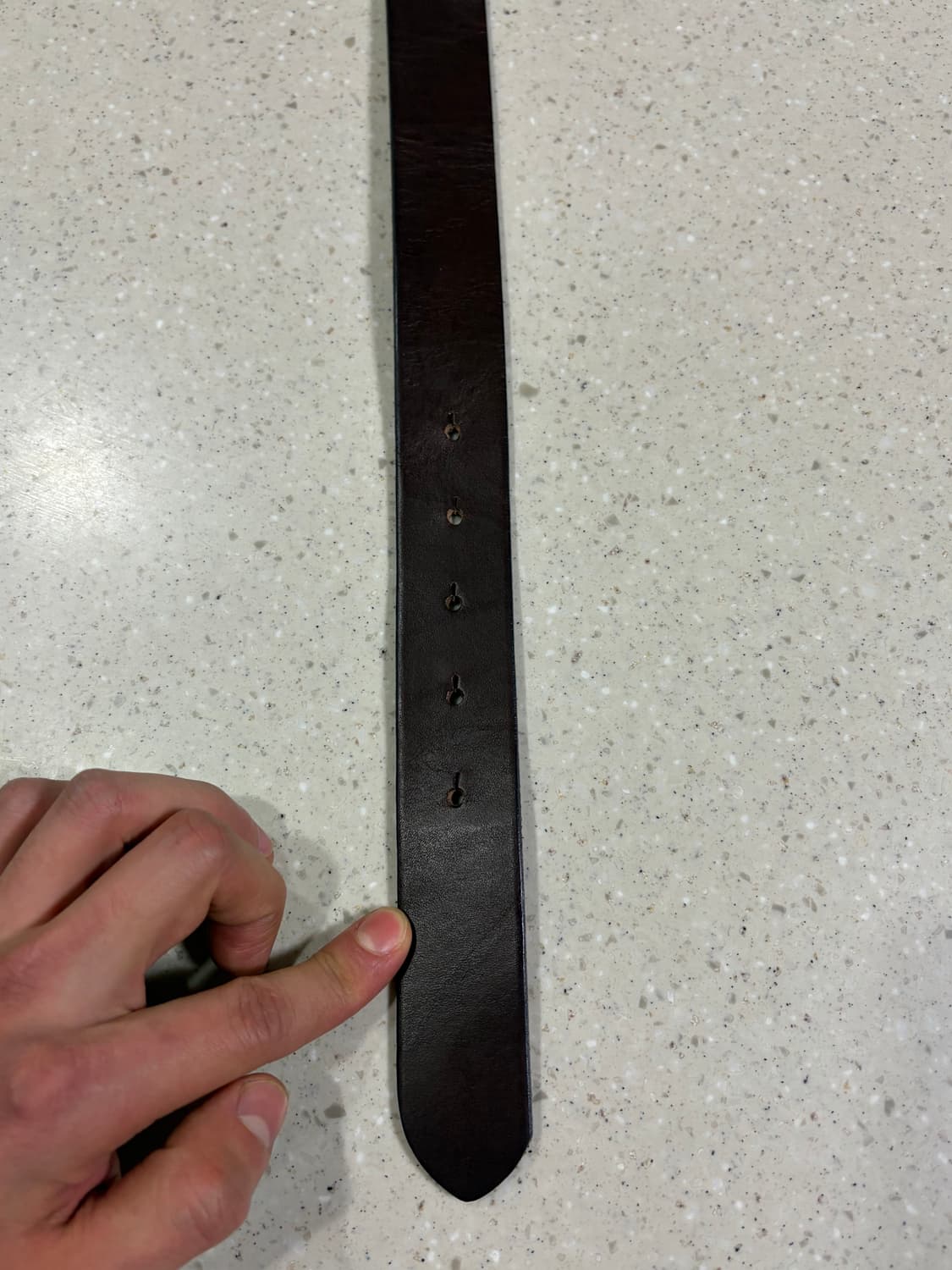 넘버나인 스퀘어 레더 벨트 상품이미지4