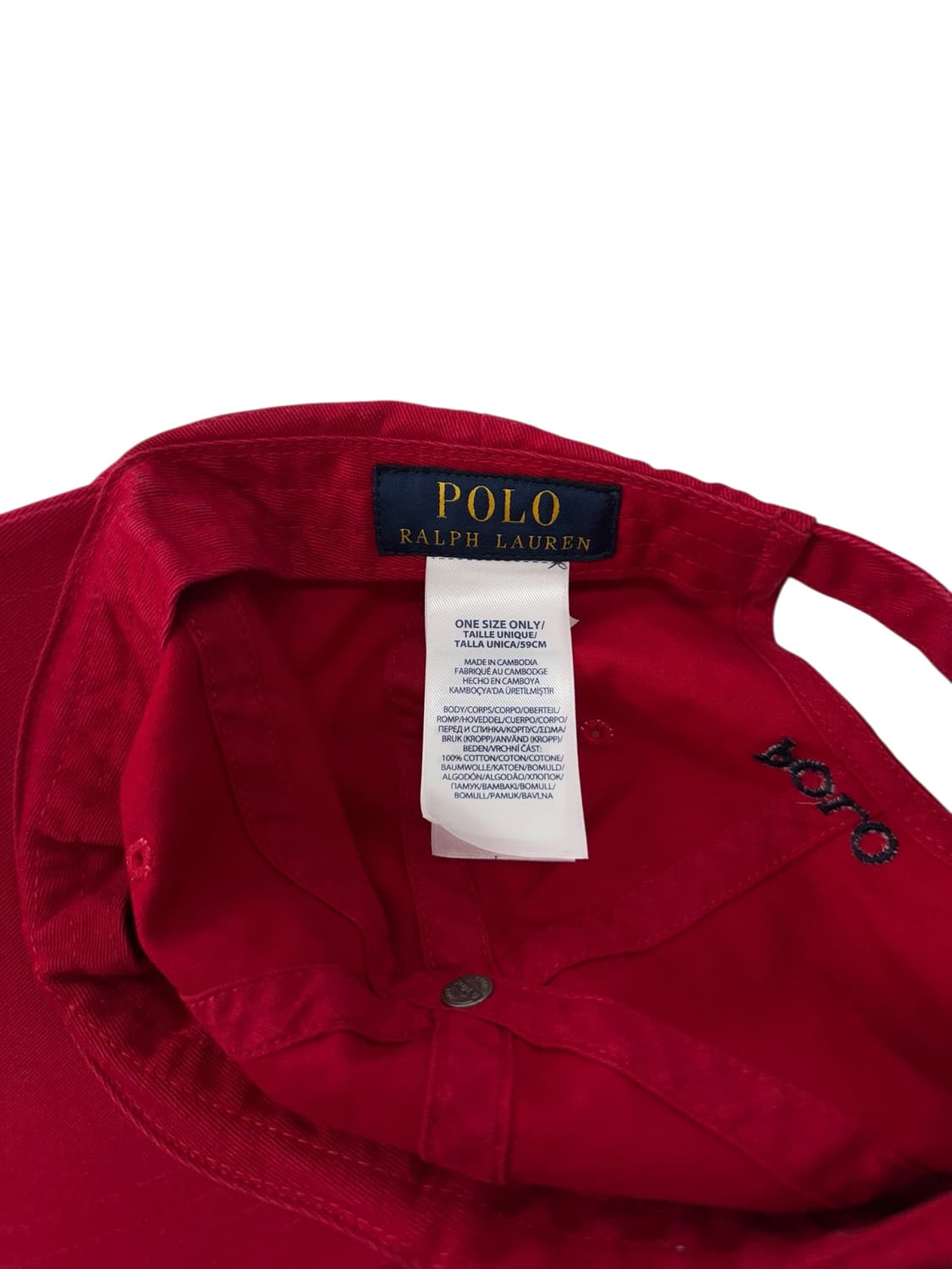 폴로 볼캡 레드 상품이미지4