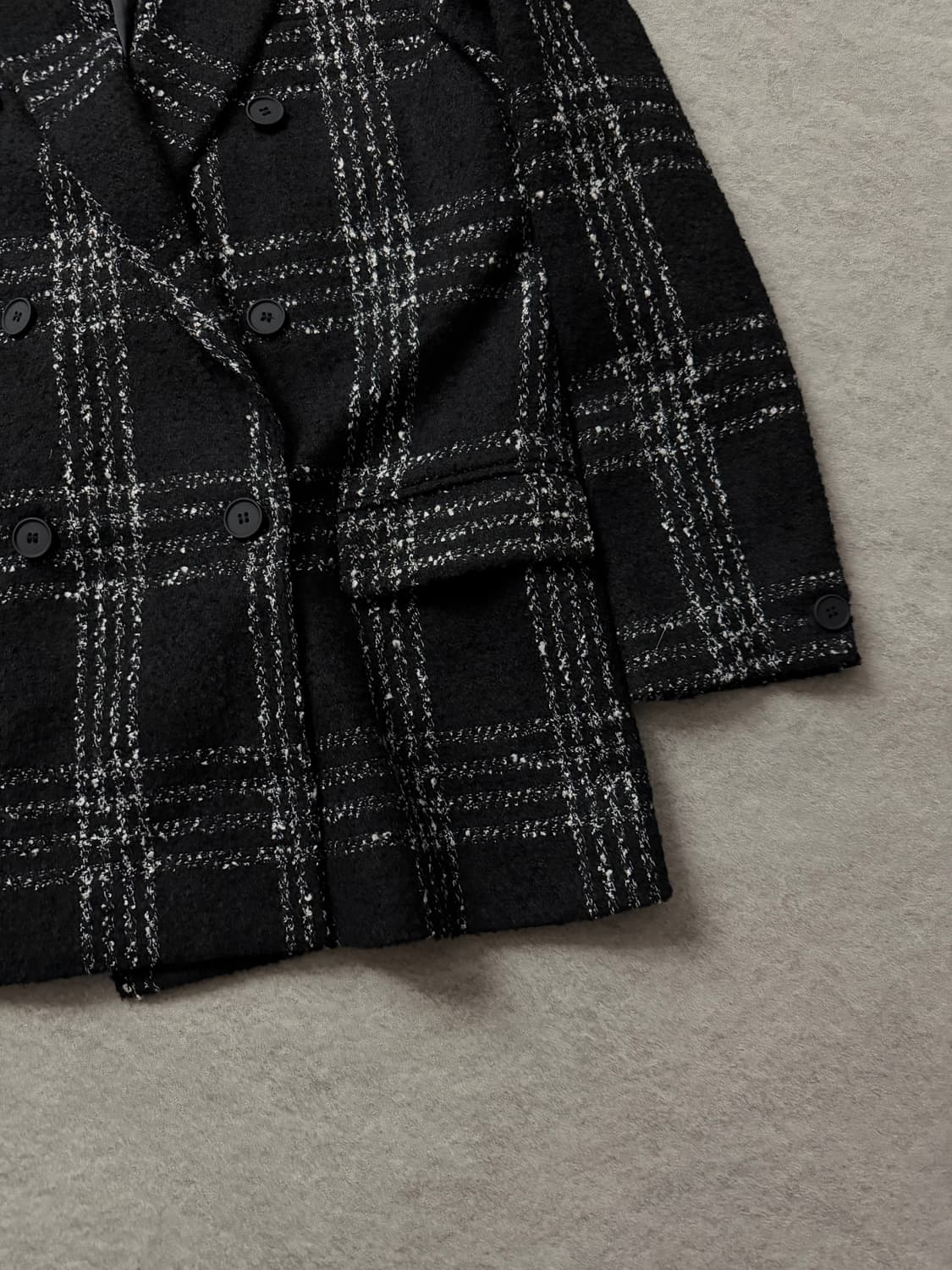 올세인츠 체크 더블 브레스트 코트 상품이미지5