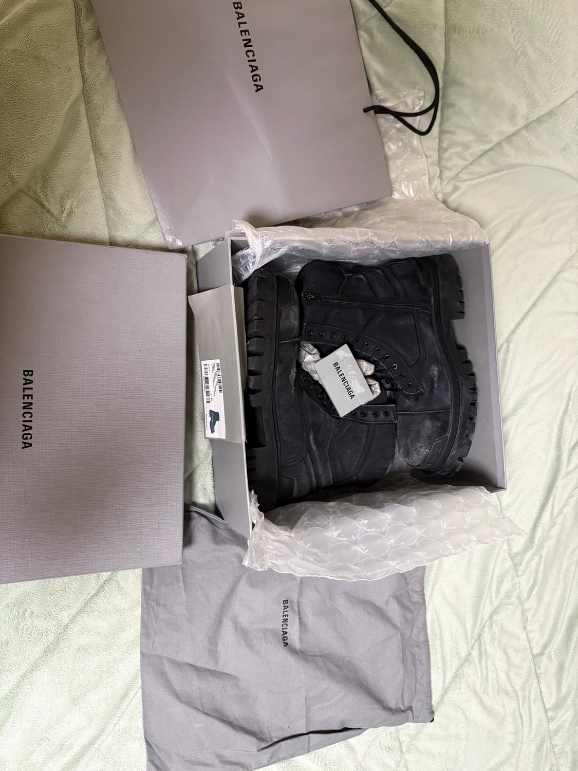 발렌시아가 스트라이크 부츠 풀박 45 블랙 상품이미지2